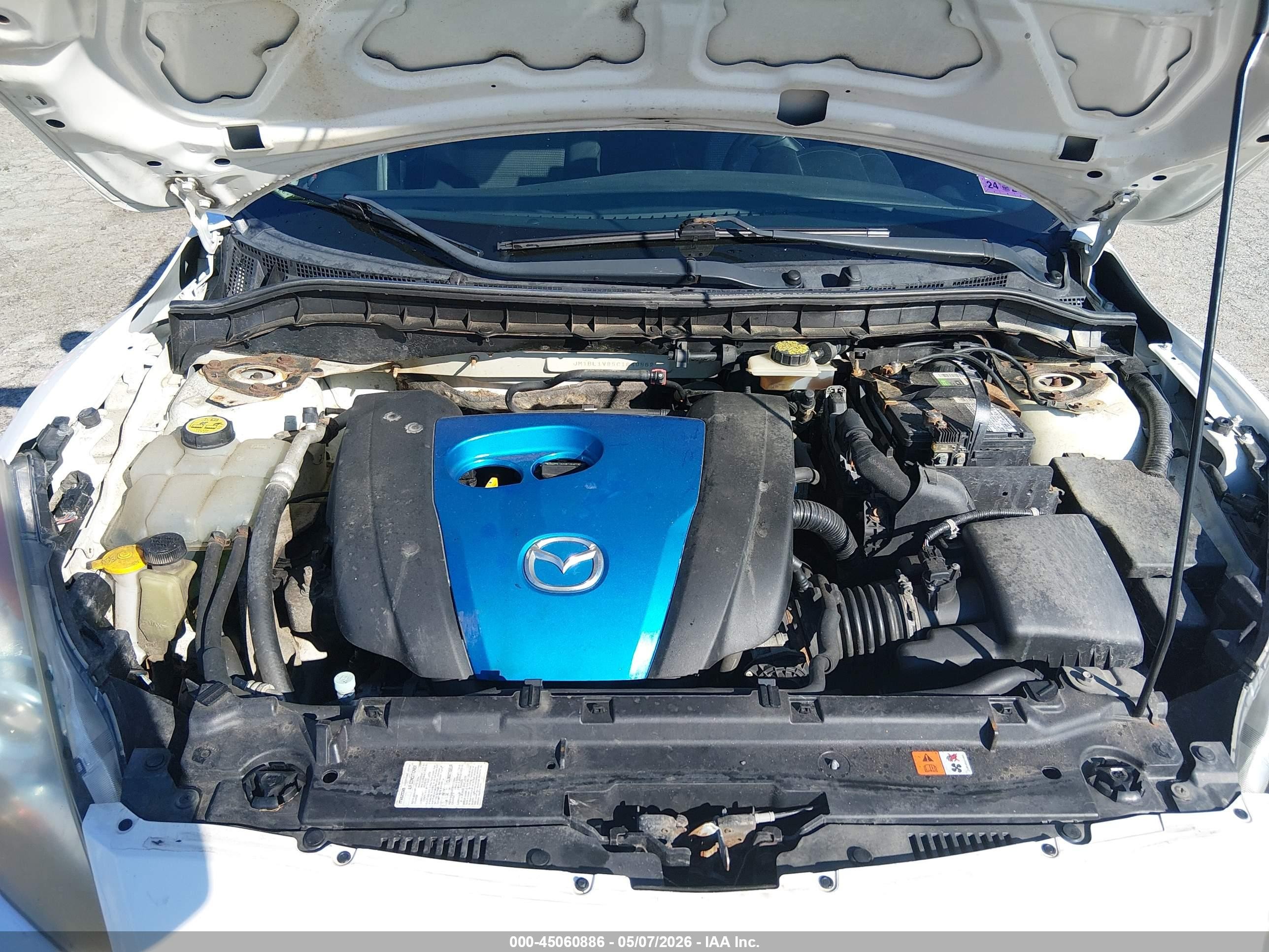 2012 Mazda Mazda3 I Touring Белый vin: JM1BL1V85C1649862