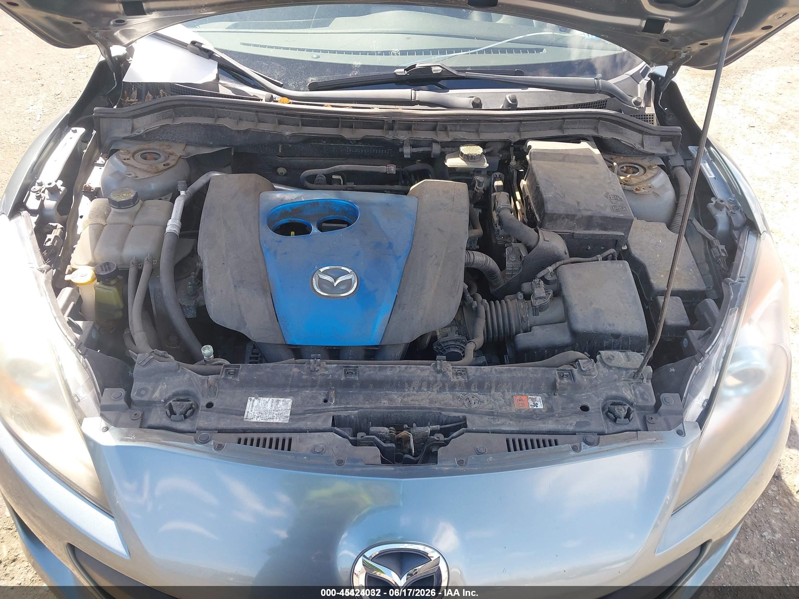 2012 Mazda Mazda3 I Touring Blue vin: JM1BL1V85C1659551