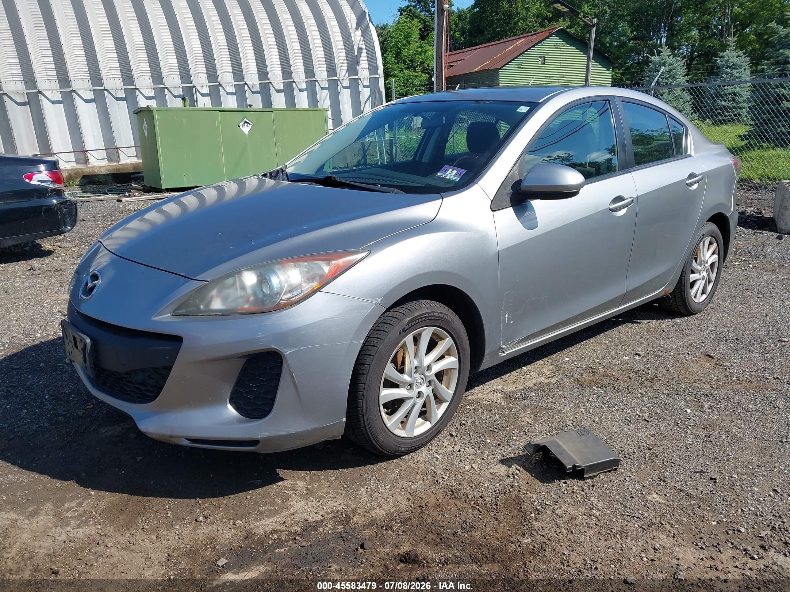 2012 Mazda Mazda3 I Touring Gray vin: JM1BL1V86C1523686