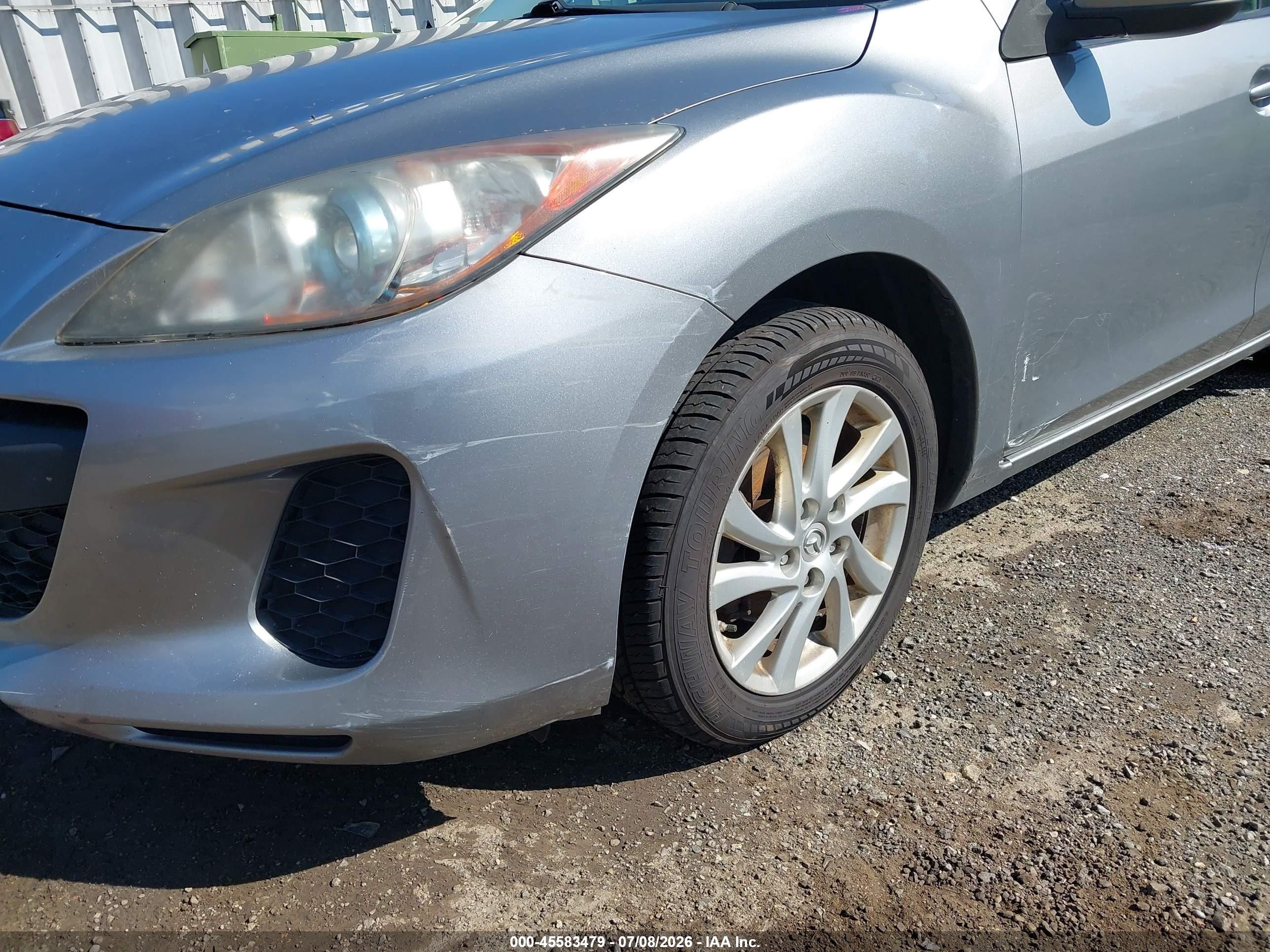 2012 Mazda Mazda3 I Touring Gray vin: JM1BL1V86C1523686