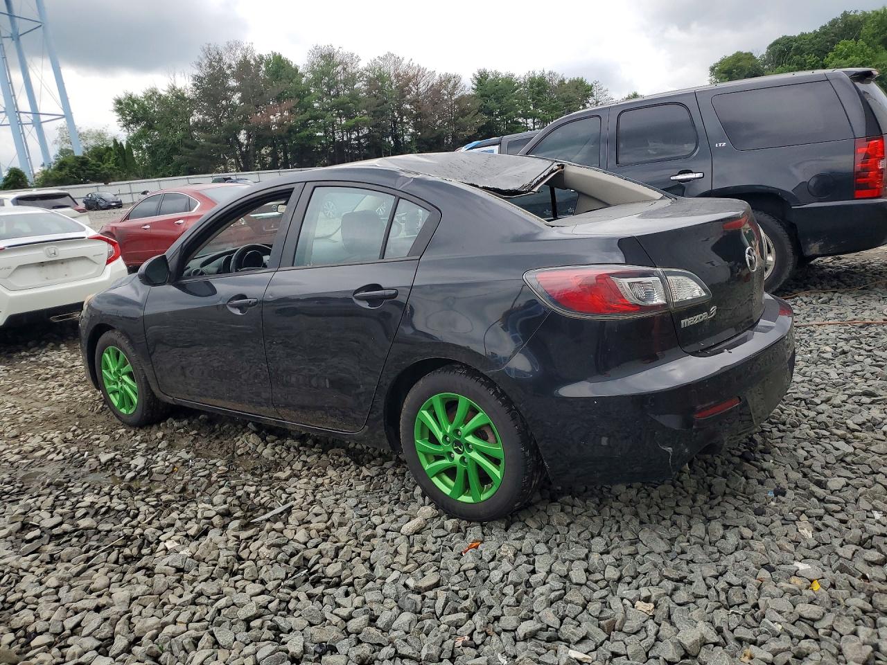 2012 Mazda 3 I Black vin: JM1BL1V86C1543968