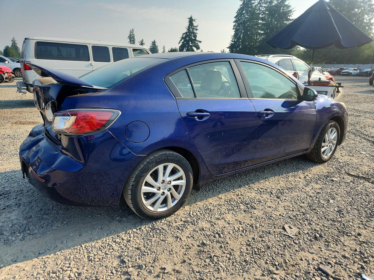 2012 Mazda 3 I Синий vin: JM1BL1V86C1626820