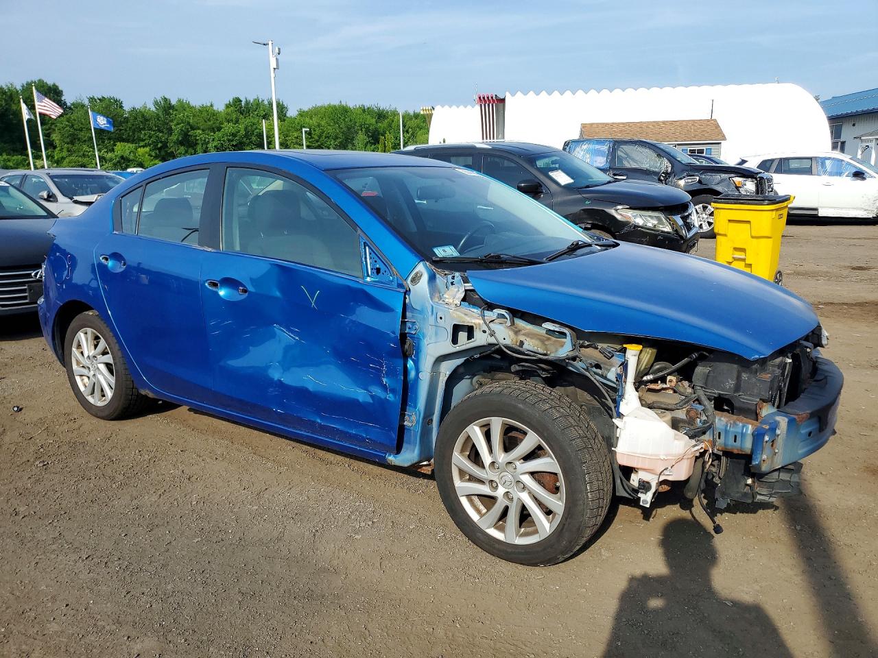 2012 Mazda 3 I Blue vin: JM1BL1V87C1529920