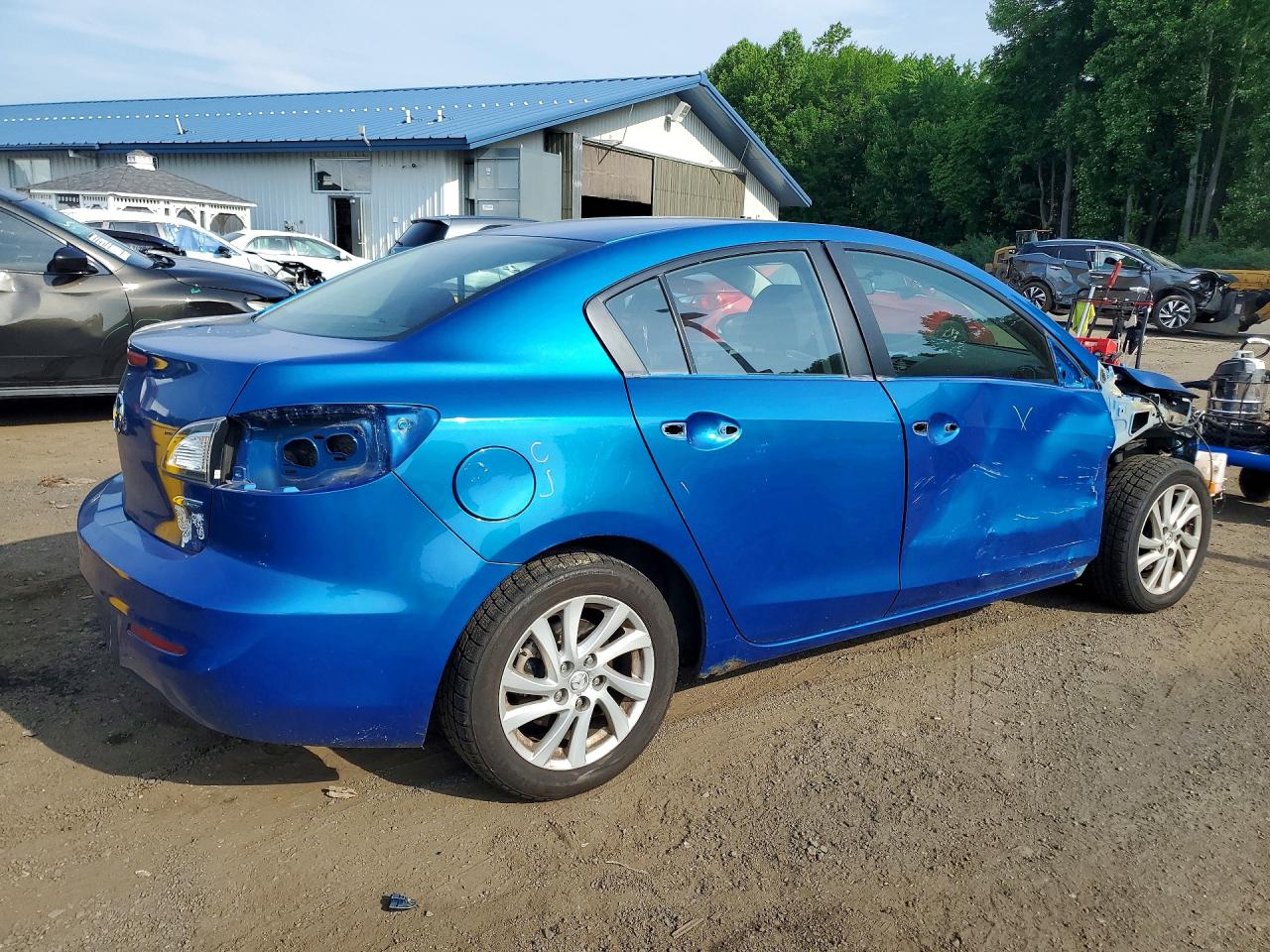2012 Mazda 3 I Blue vin: JM1BL1V87C1529920