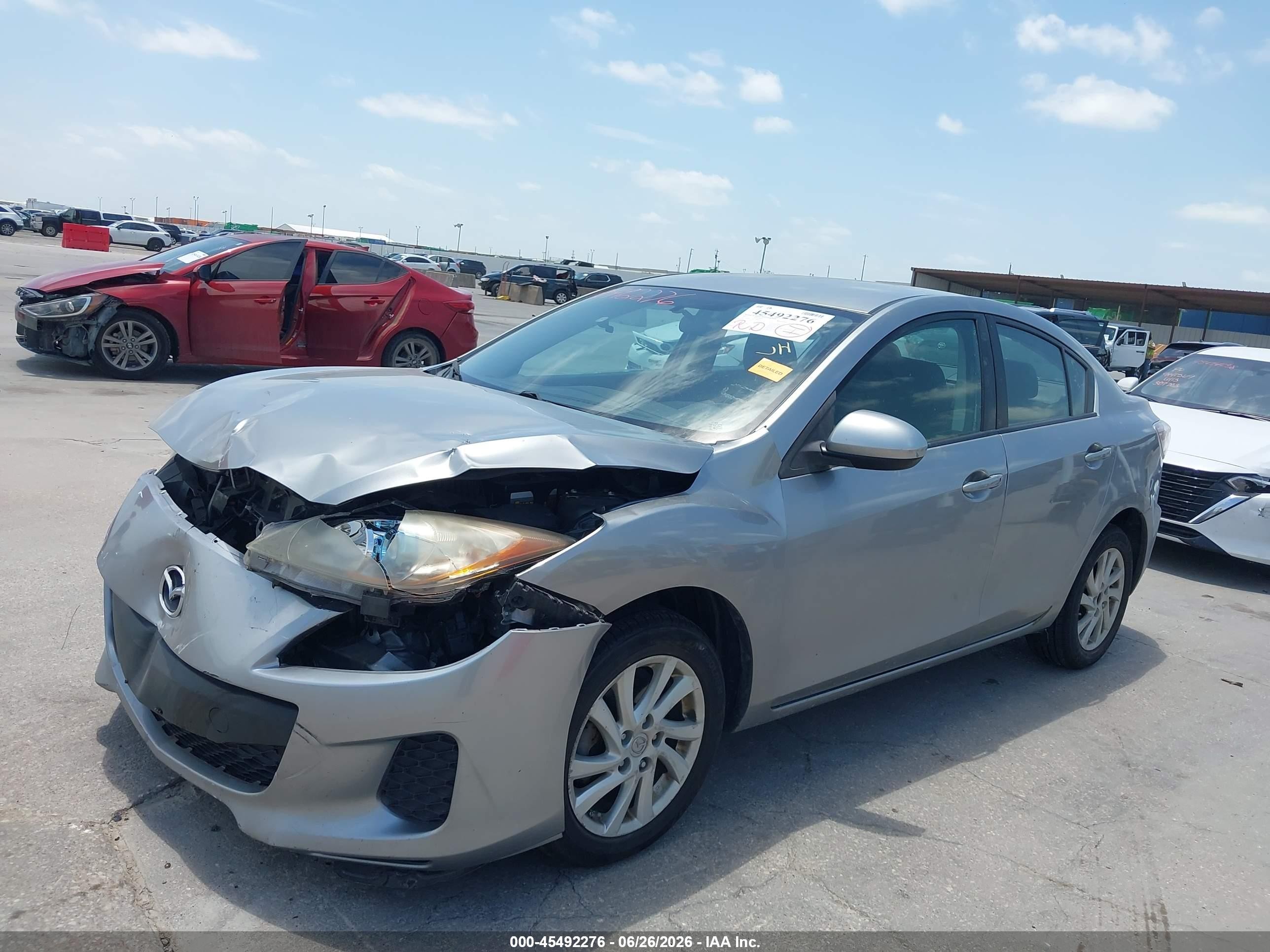2012 Mazda Mazda3 I Touring Silver vin: JM1BL1V87C1685410