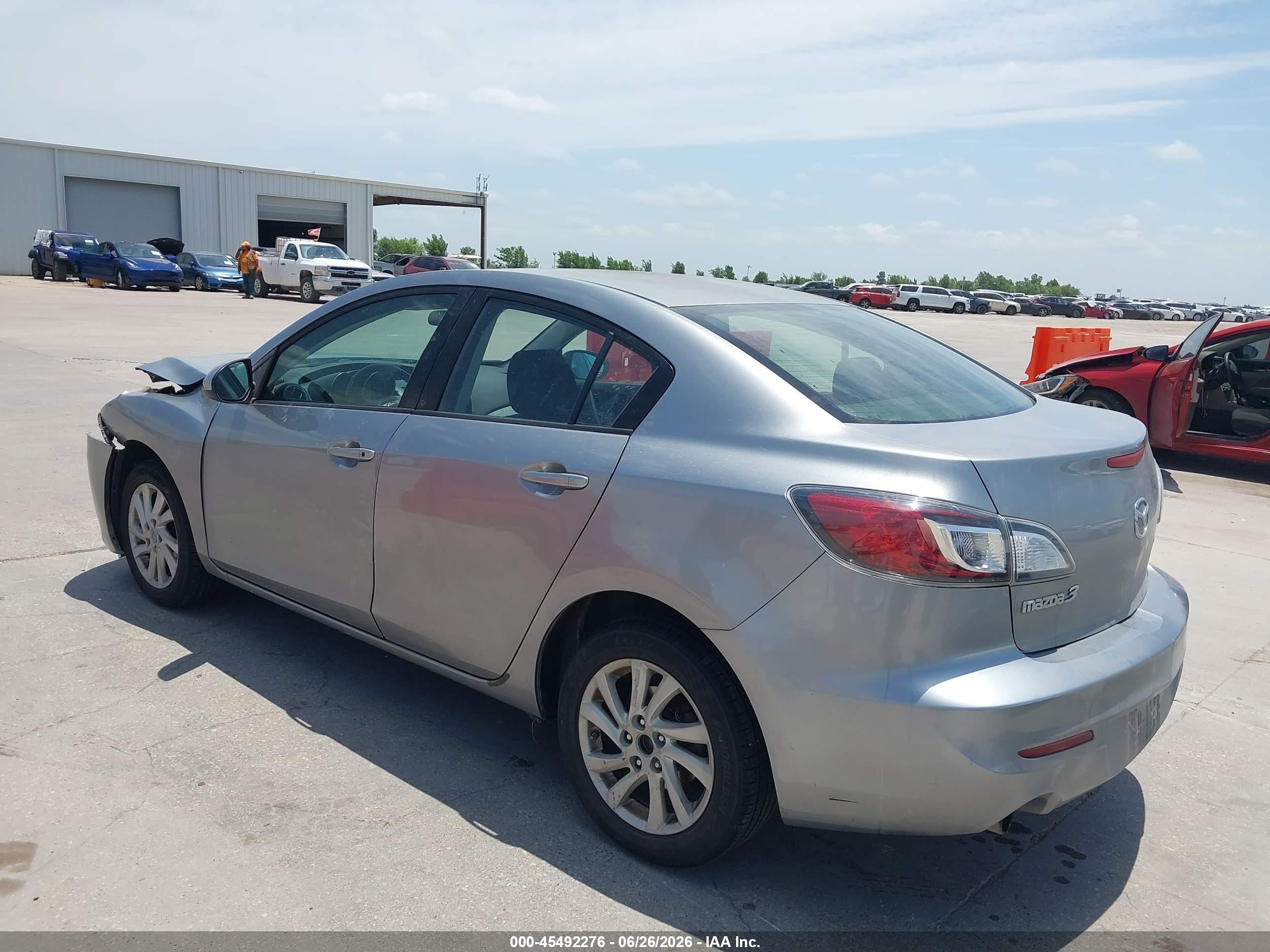 2012 Mazda Mazda3 I Touring Silver vin: JM1BL1V87C1685410