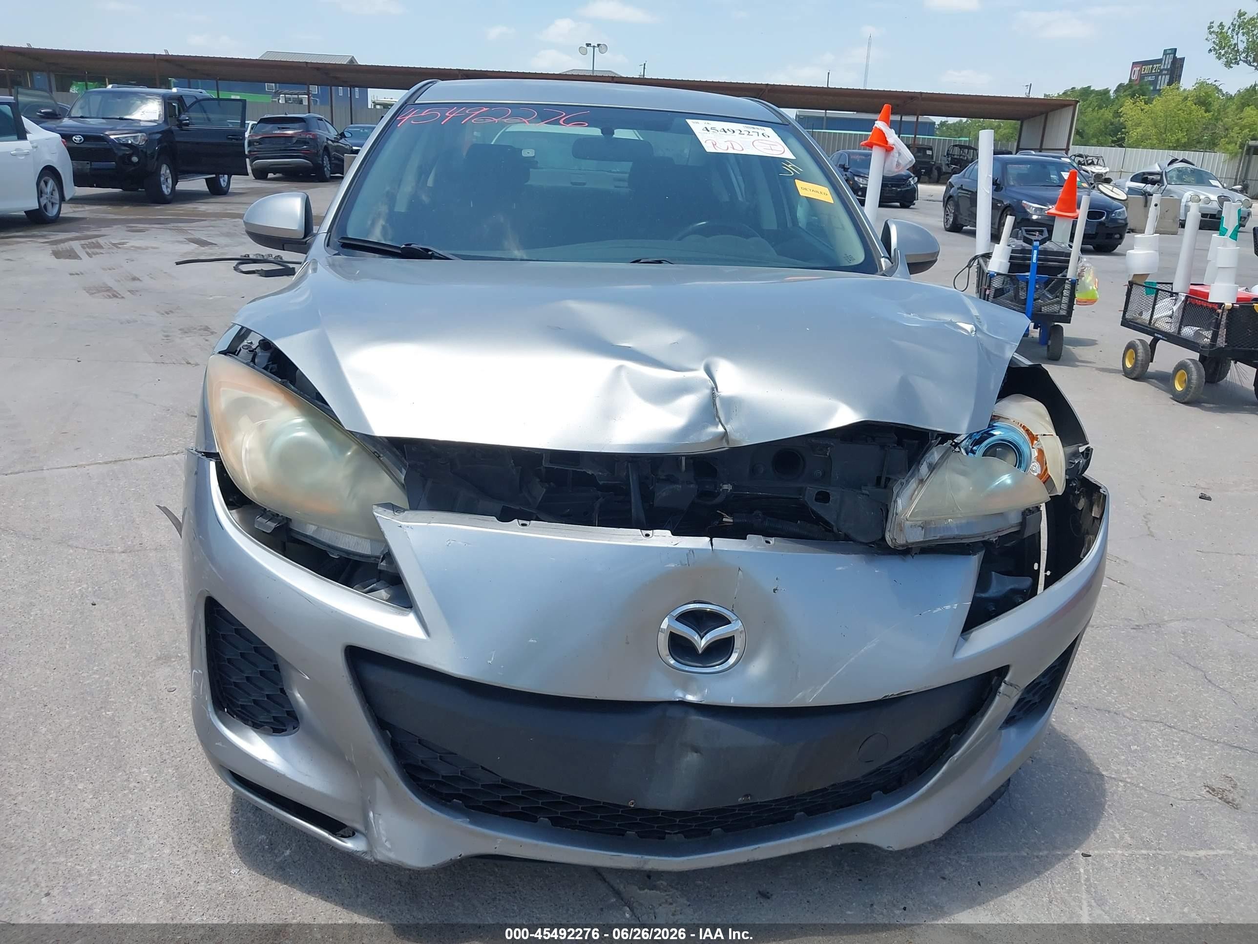 2012 Mazda Mazda3 I Touring Silver vin: JM1BL1V87C1685410