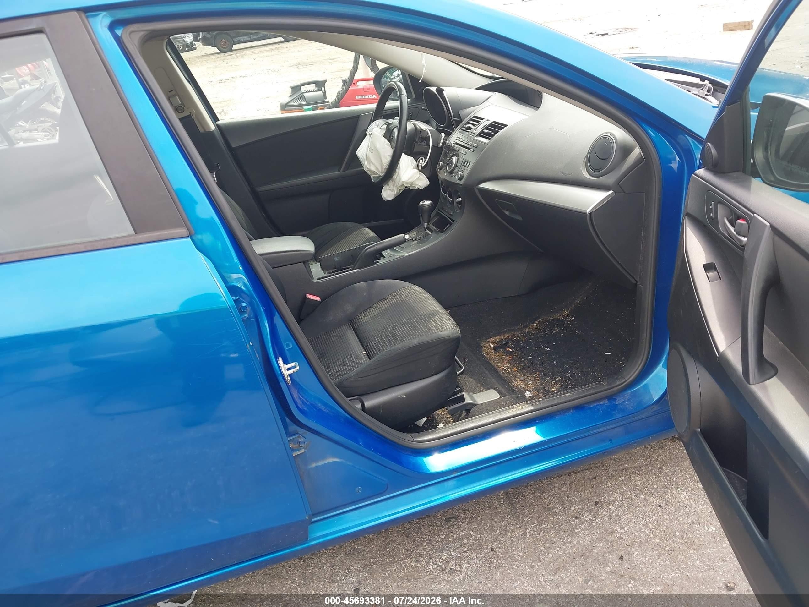 2012 Mazda Mazda3 I Touring Синий vin: JM1BL1V87C1698786