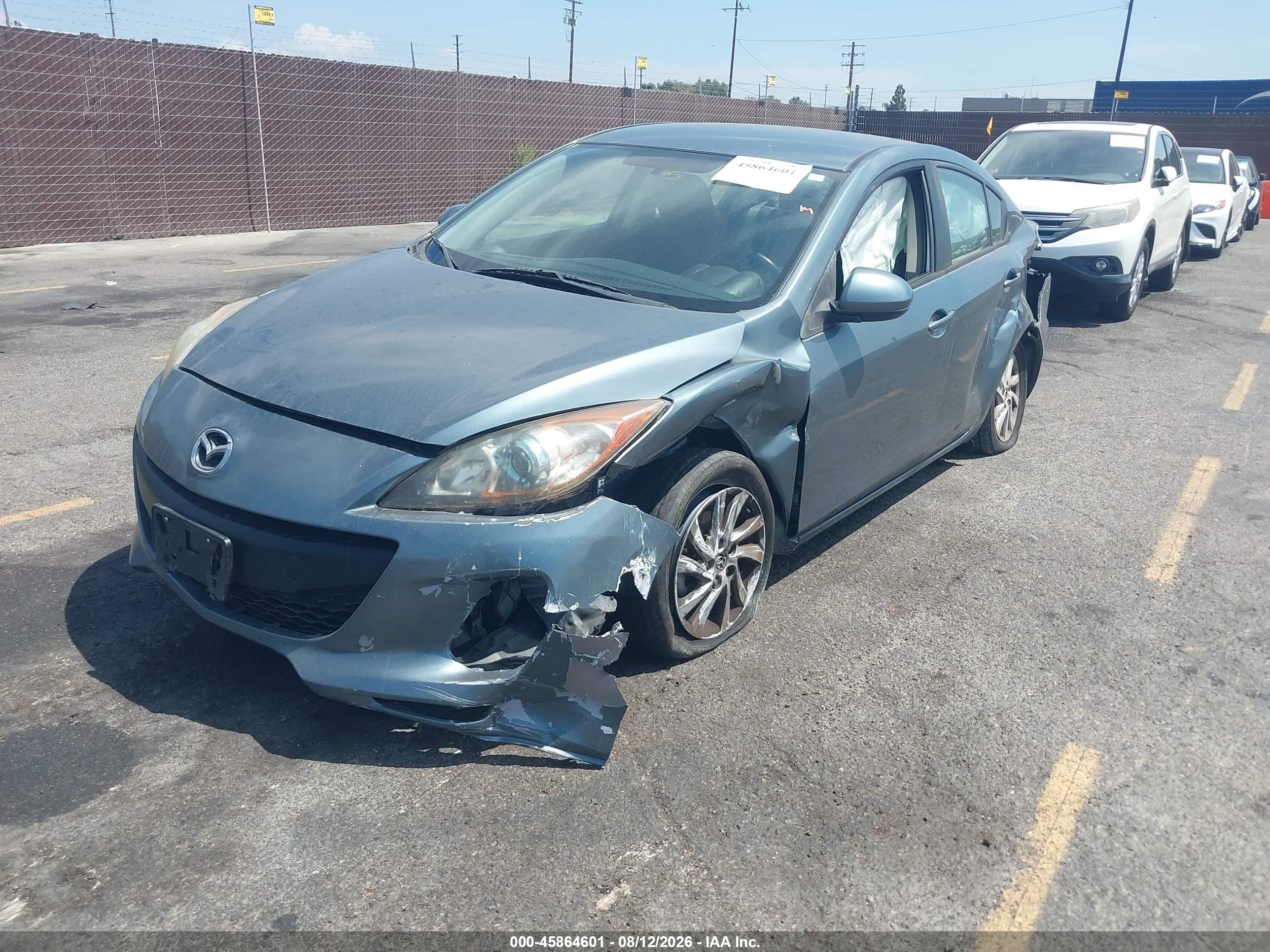 2012 Mazda Mazda3 I Touring Gray vin: JM1BL1V88C1630626