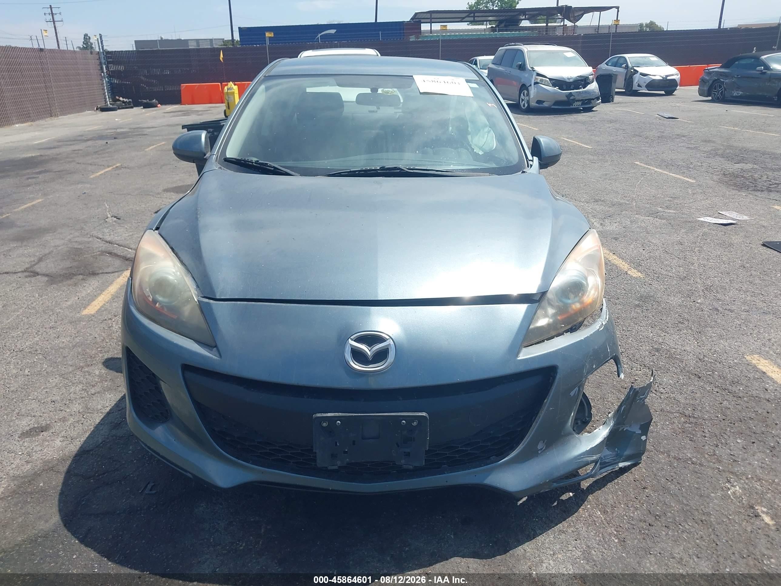 2012 Mazda Mazda3 I Touring Gray vin: JM1BL1V88C1630626
