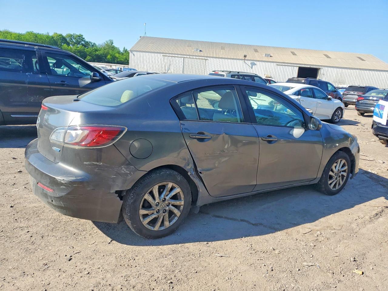 2012 Mazda 3 I Gray vin: JM1BL1V88C1679678