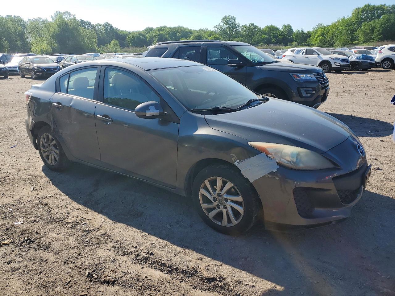 2012 Mazda 3 I Gray vin: JM1BL1V88C1679678
