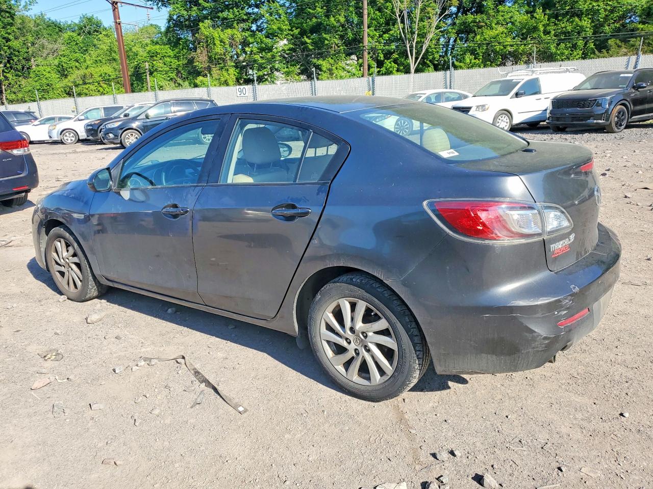 2012 Mazda 3 I Gray vin: JM1BL1V88C1679678