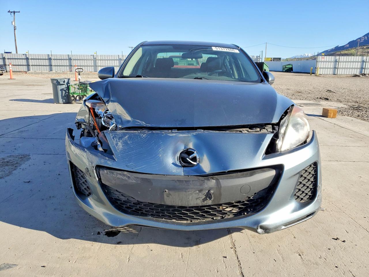 2012 Mazd Mazda3 I Gray vin: JM1BL1V88C1693371
