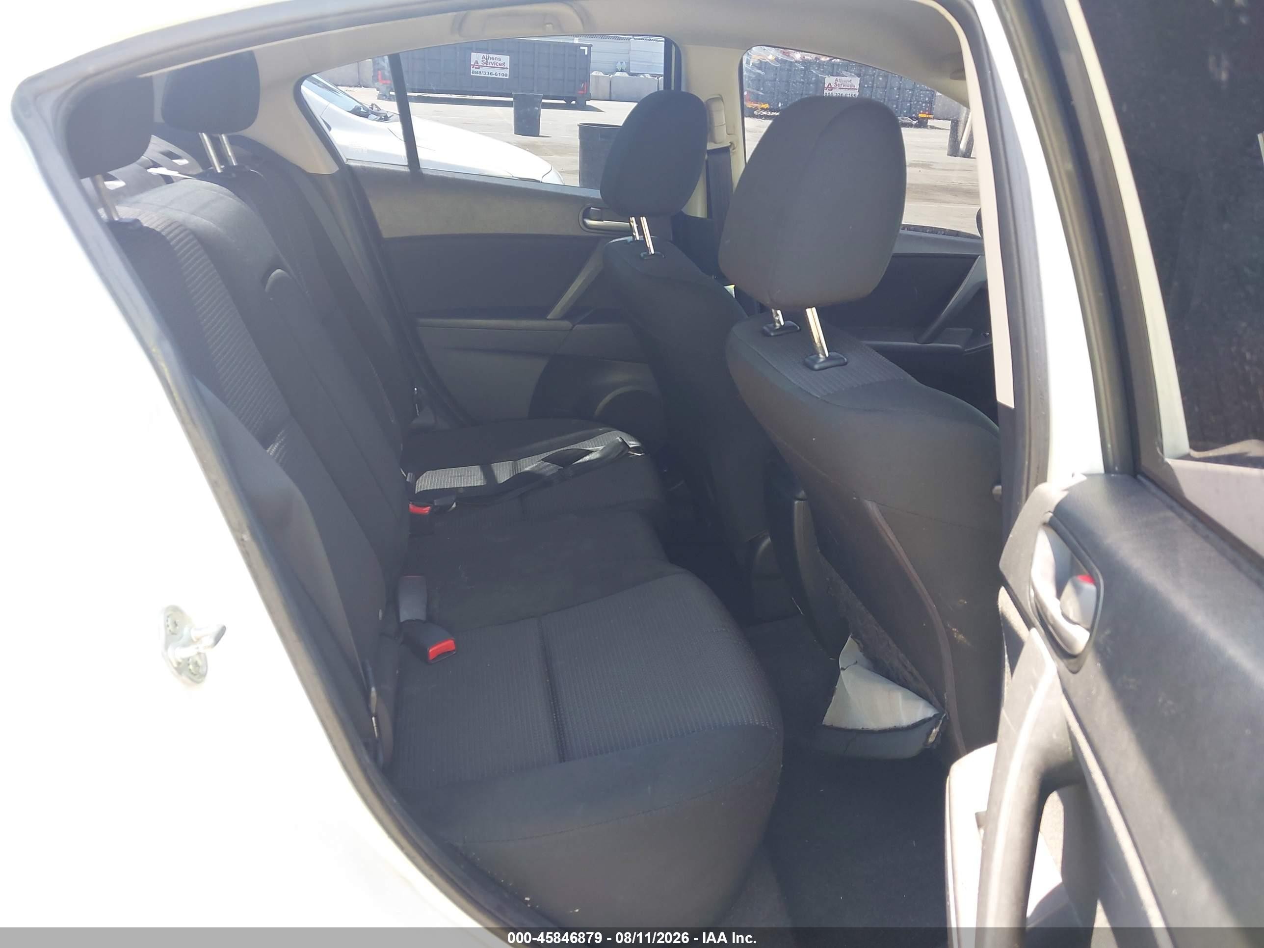 2012 Mazda Mazda3 I Touring White vin: JM1BL1V89C1644244