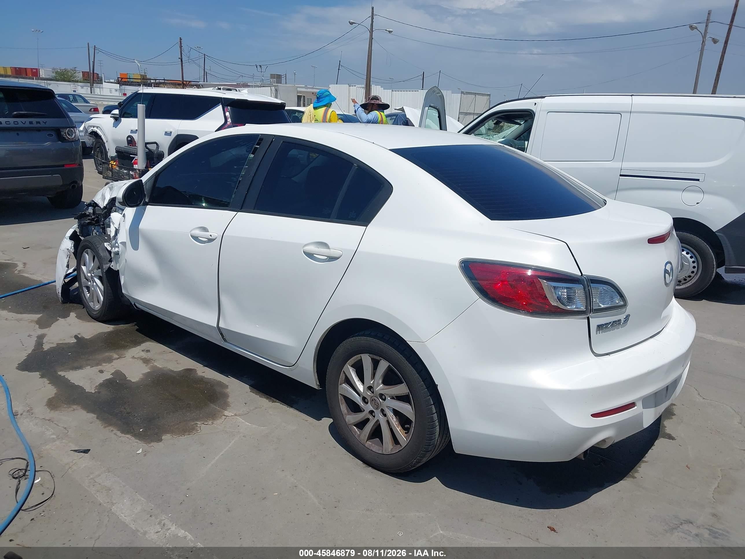 2012 Mazda Mazda3 I Touring White vin: JM1BL1V89C1644244
