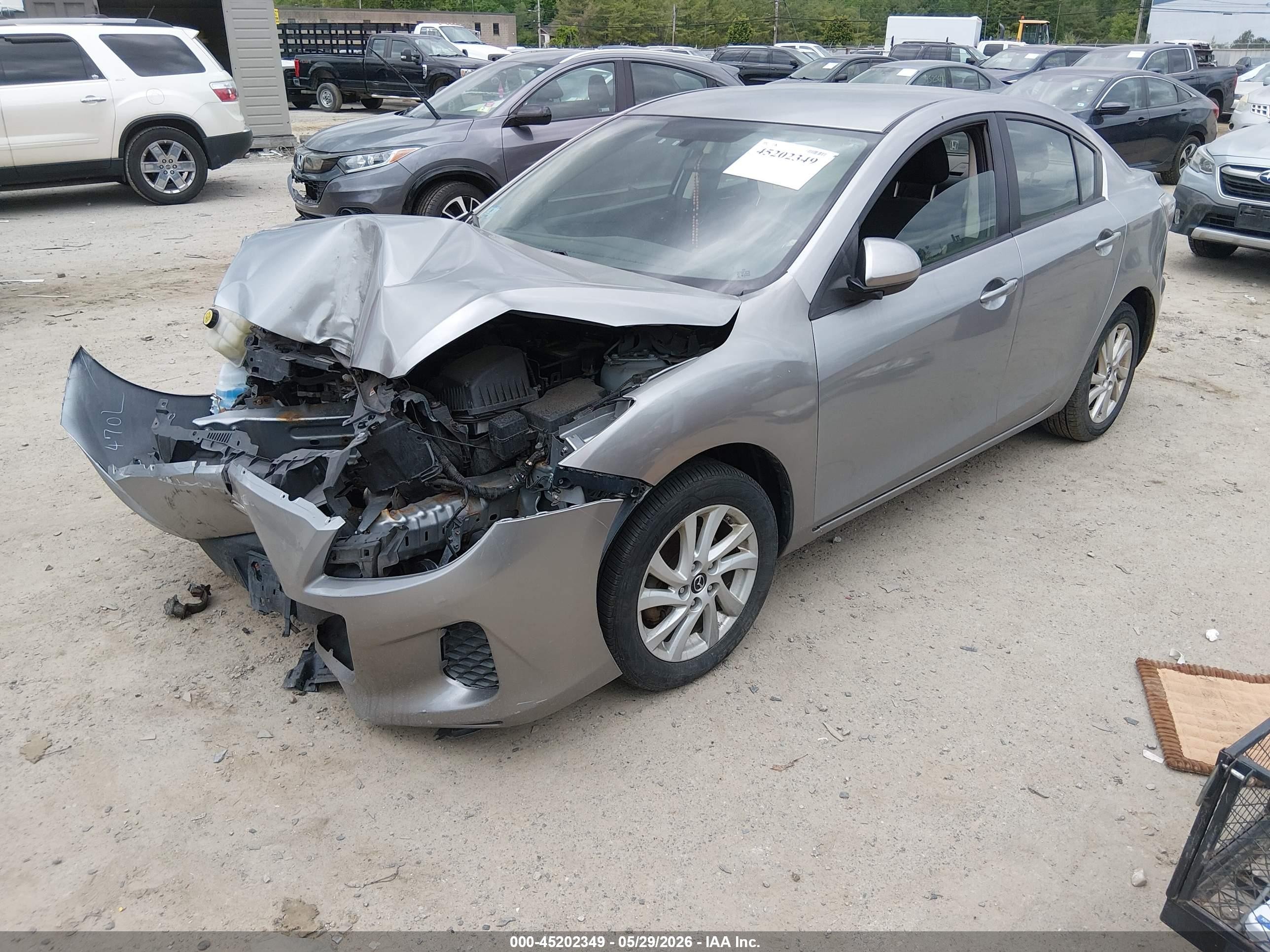 2012 Mazda Mazda3 I Touring Silver vin: JM1BL1V89C1648214