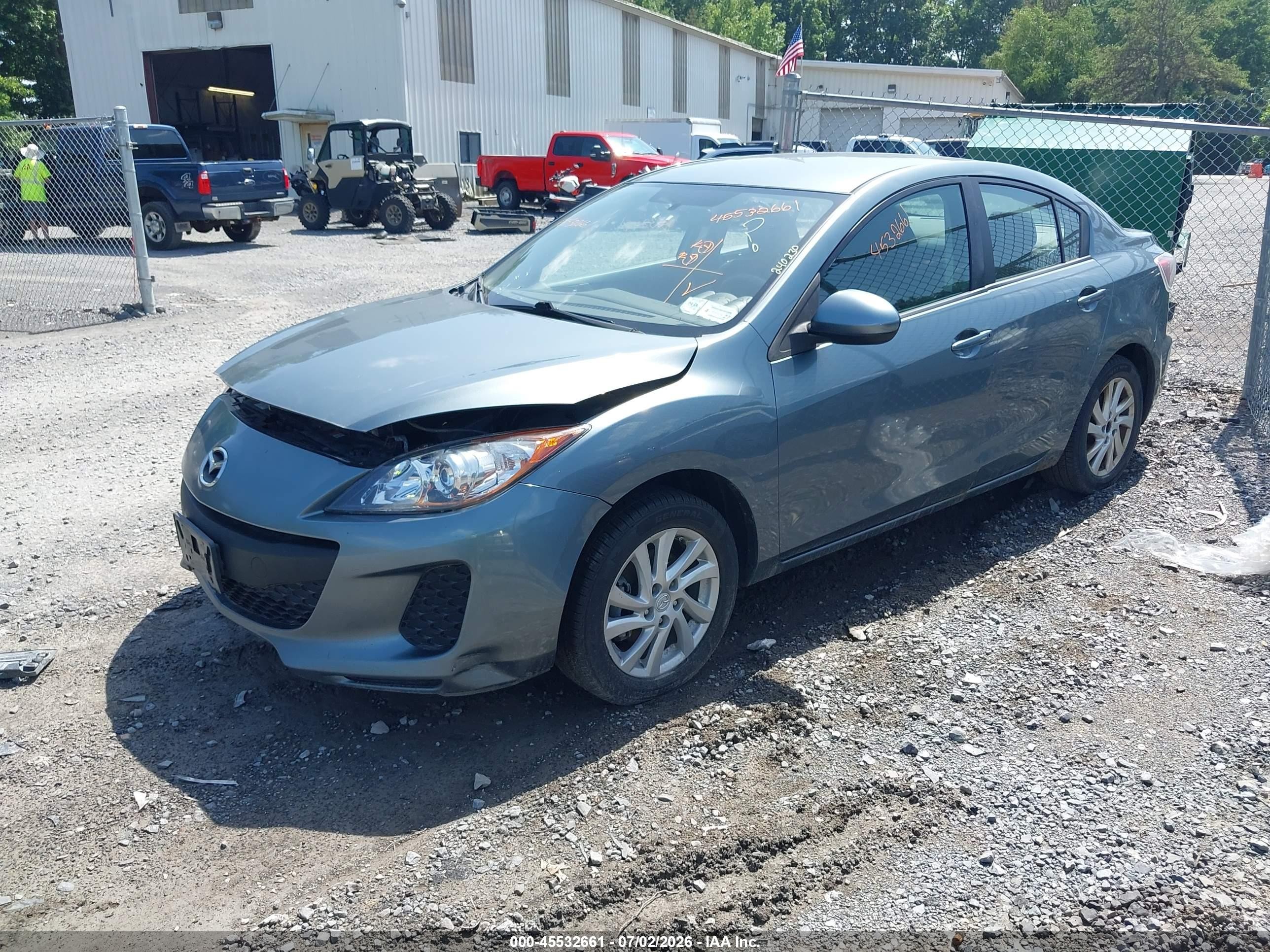 2012 Mazda Mazda3 I Touring Синий vin: JM1BL1V89C1681973