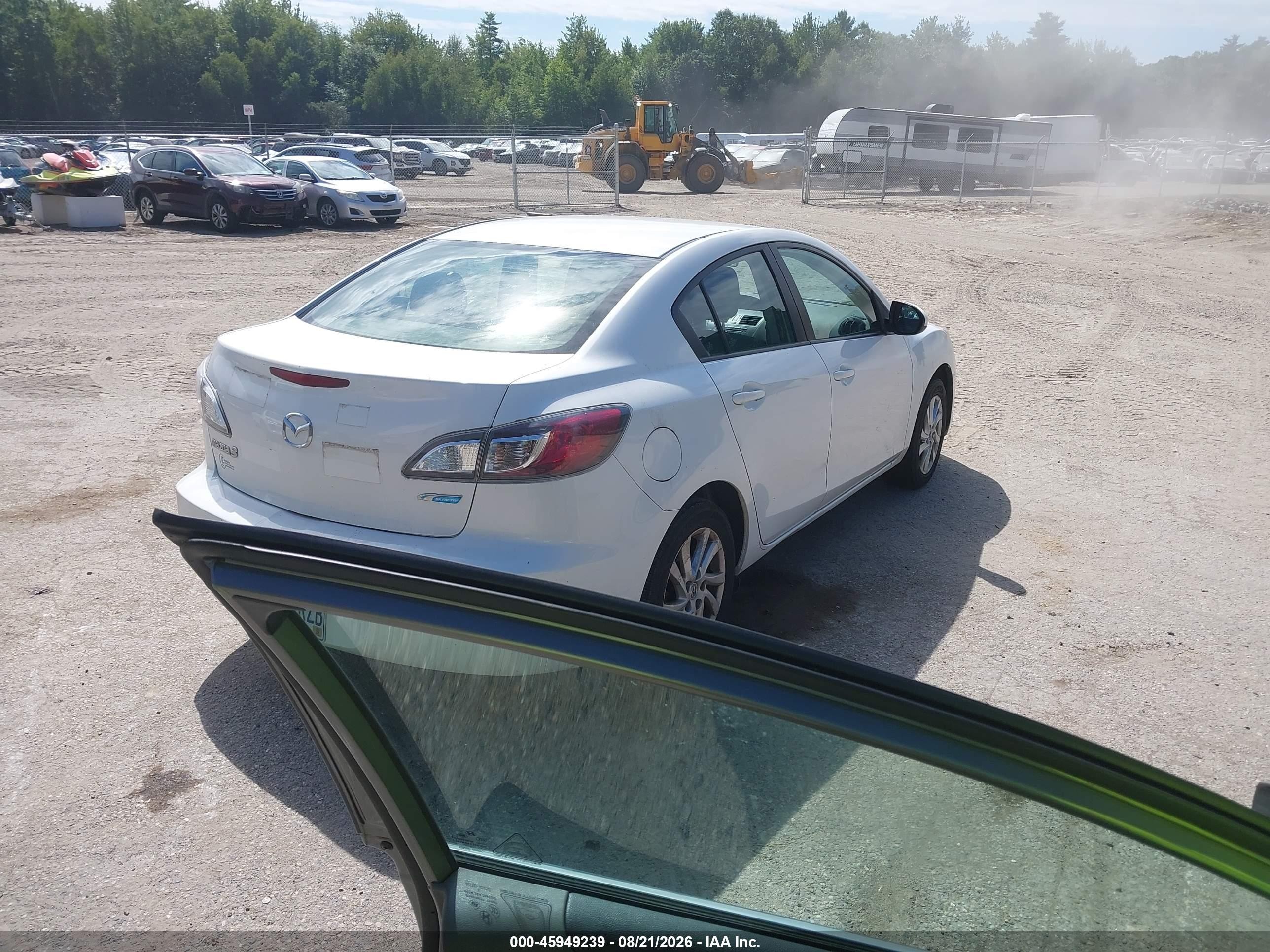 2012 Mazda 3 I White vin: JM1BL1V89C1697798