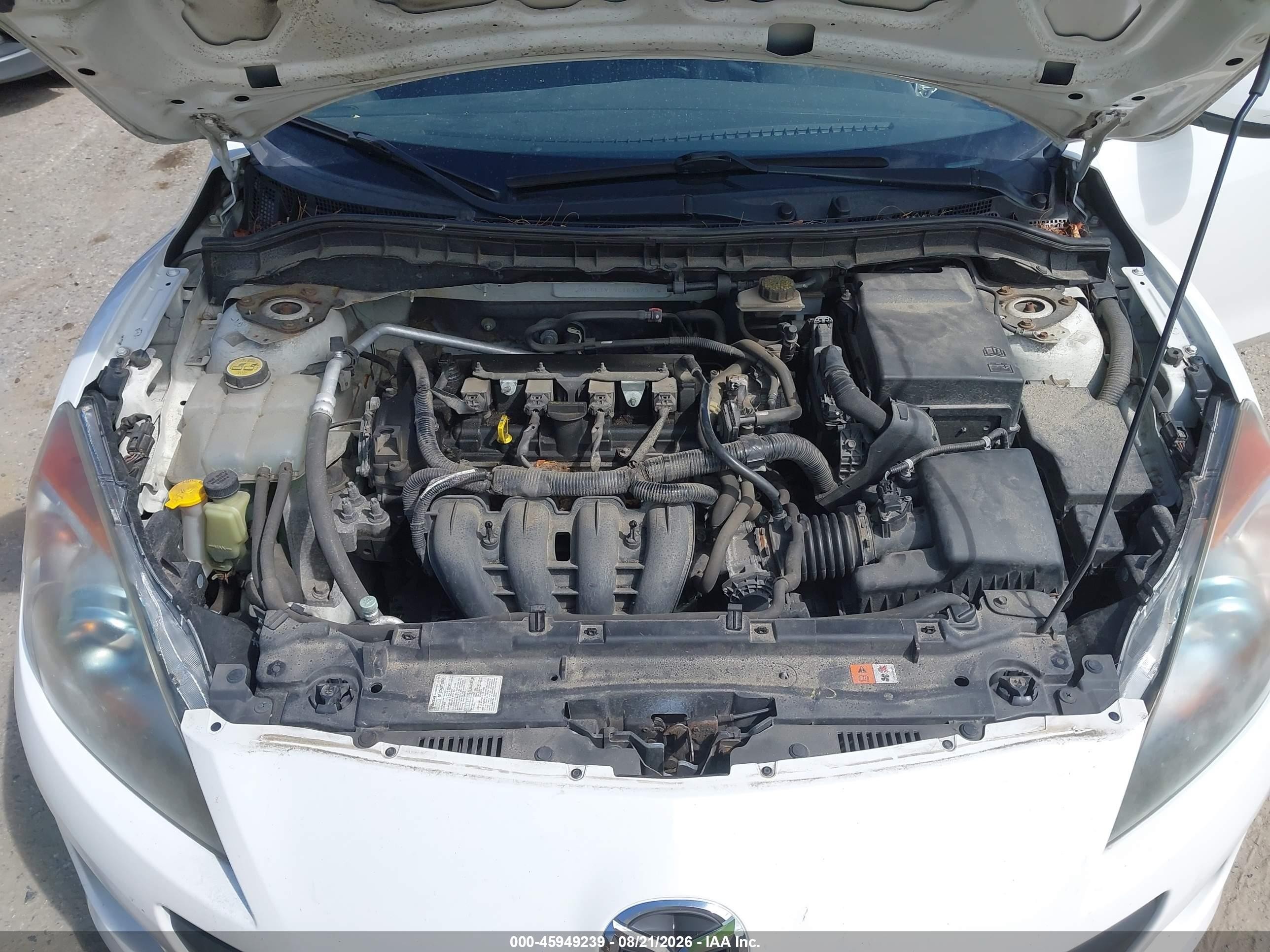 2012 Mazda 3 I White vin: JM1BL1V89C1697798