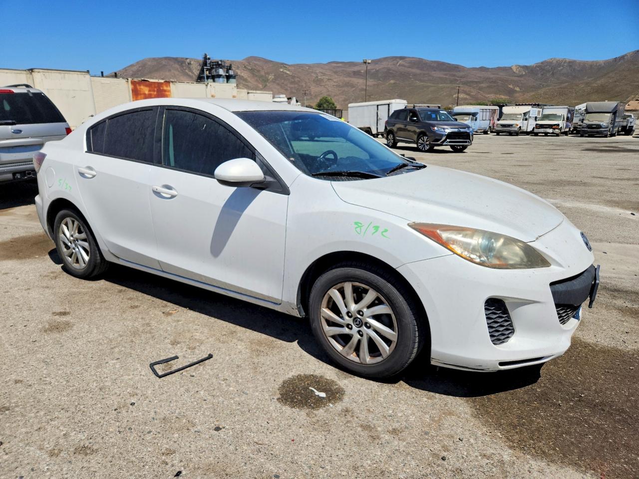 2013 Mazda 3 I White vin: JM1BL1V89D1709076