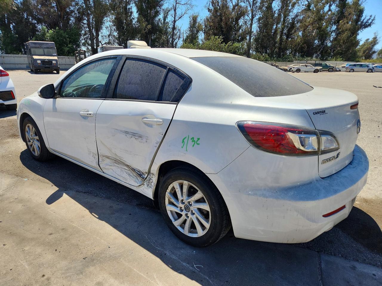 2013 Mazda 3 I White vin: JM1BL1V89D1709076