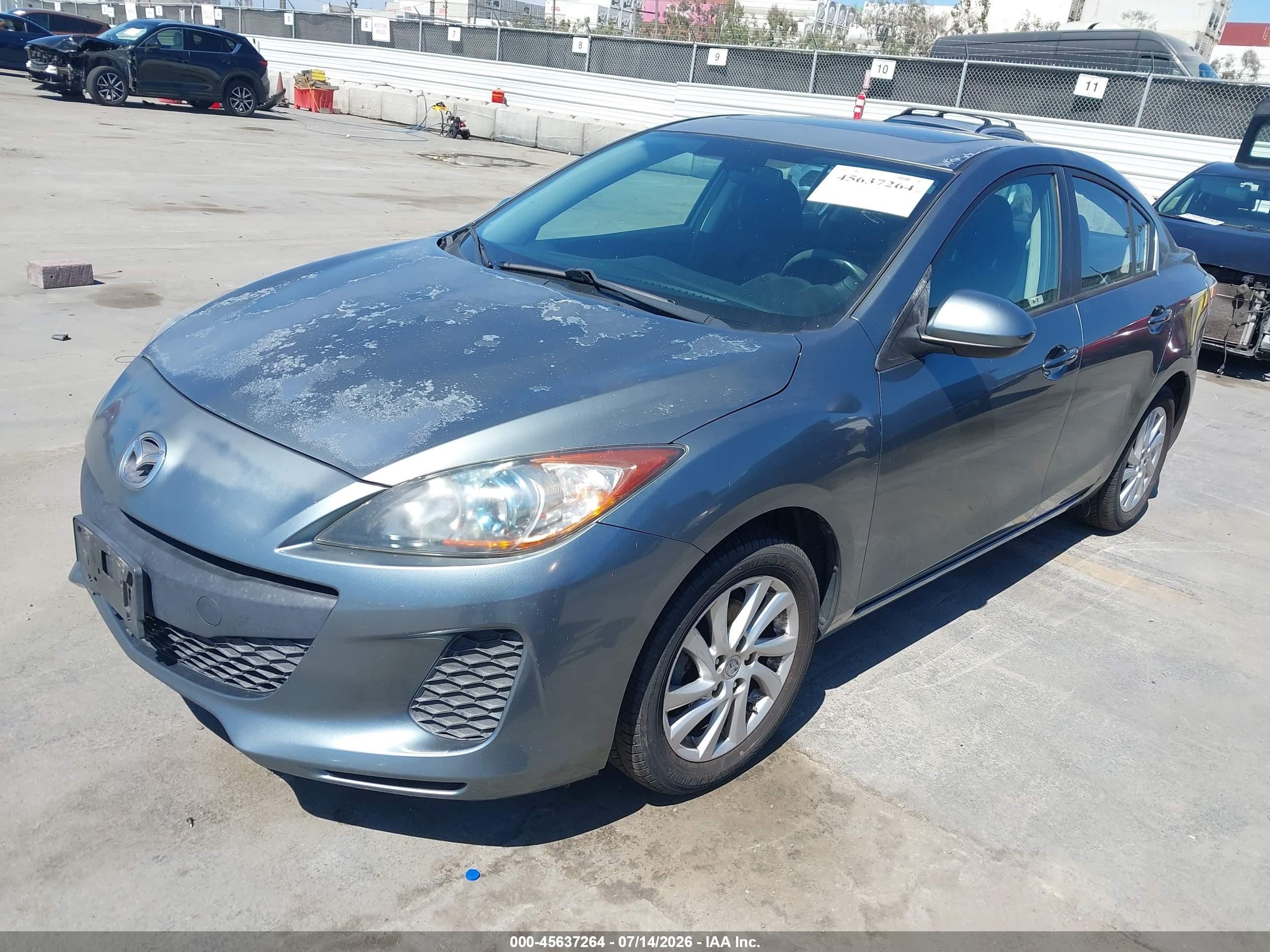 2012 Mazda Mazda3 I Touring Gray vin: JM1BL1V8XC1546484