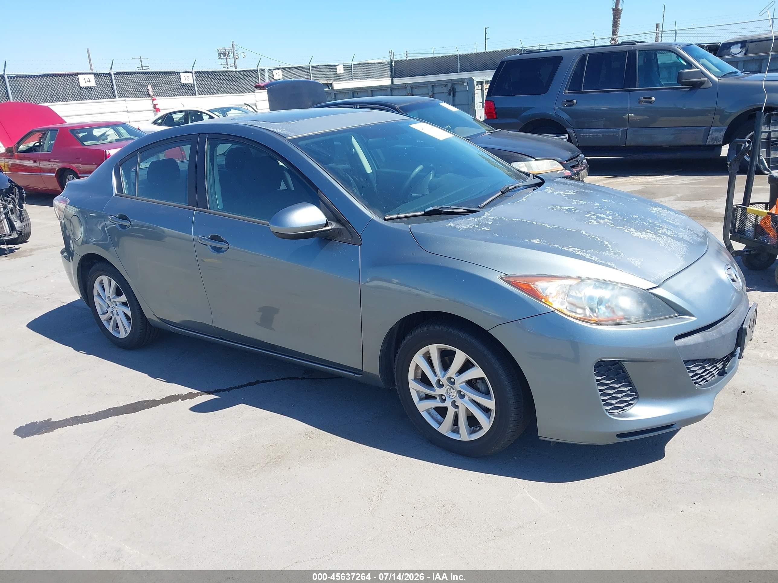 2012 Mazda Mazda3 I Touring Gray vin: JM1BL1V8XC1546484