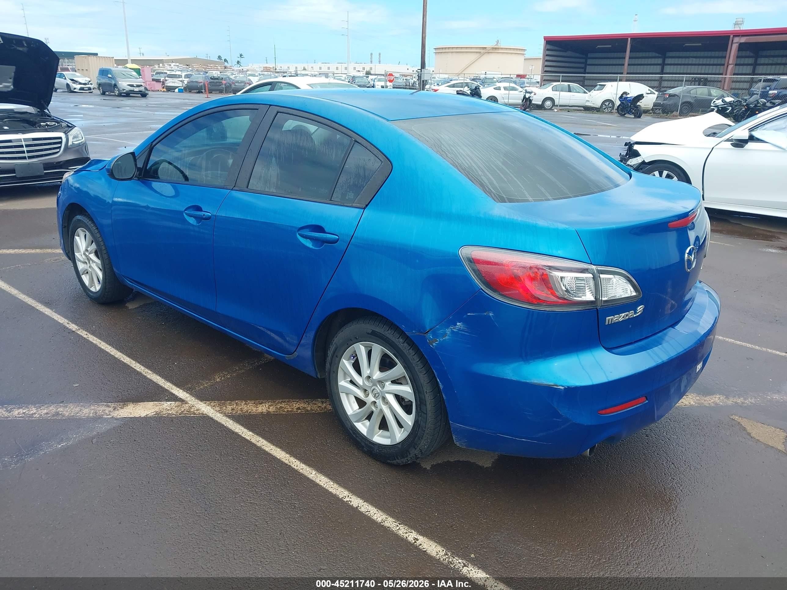 2012 Mazda Mazda3 I Touring Blue vin: JM1BL1V8XC1608787