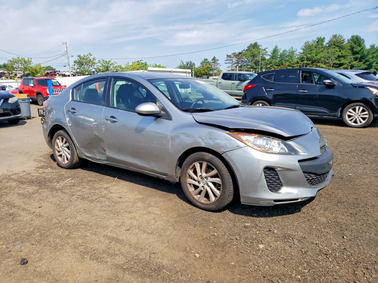 2012 Mazda 3 I Gray vin: JM1BL1V8XC1634631