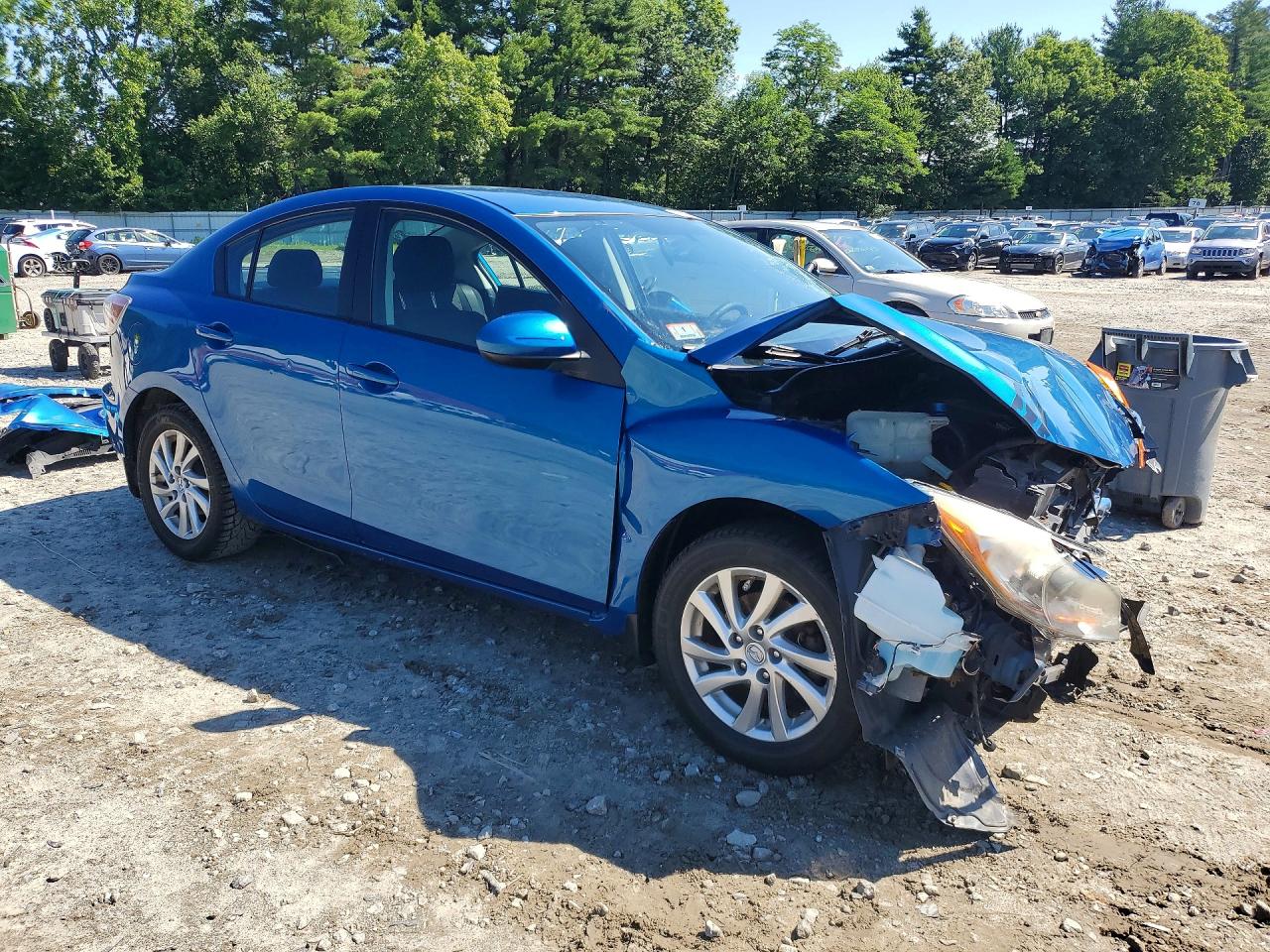 2012 Mazda 3 I Blue vin: JM1BL1V8XC1647783