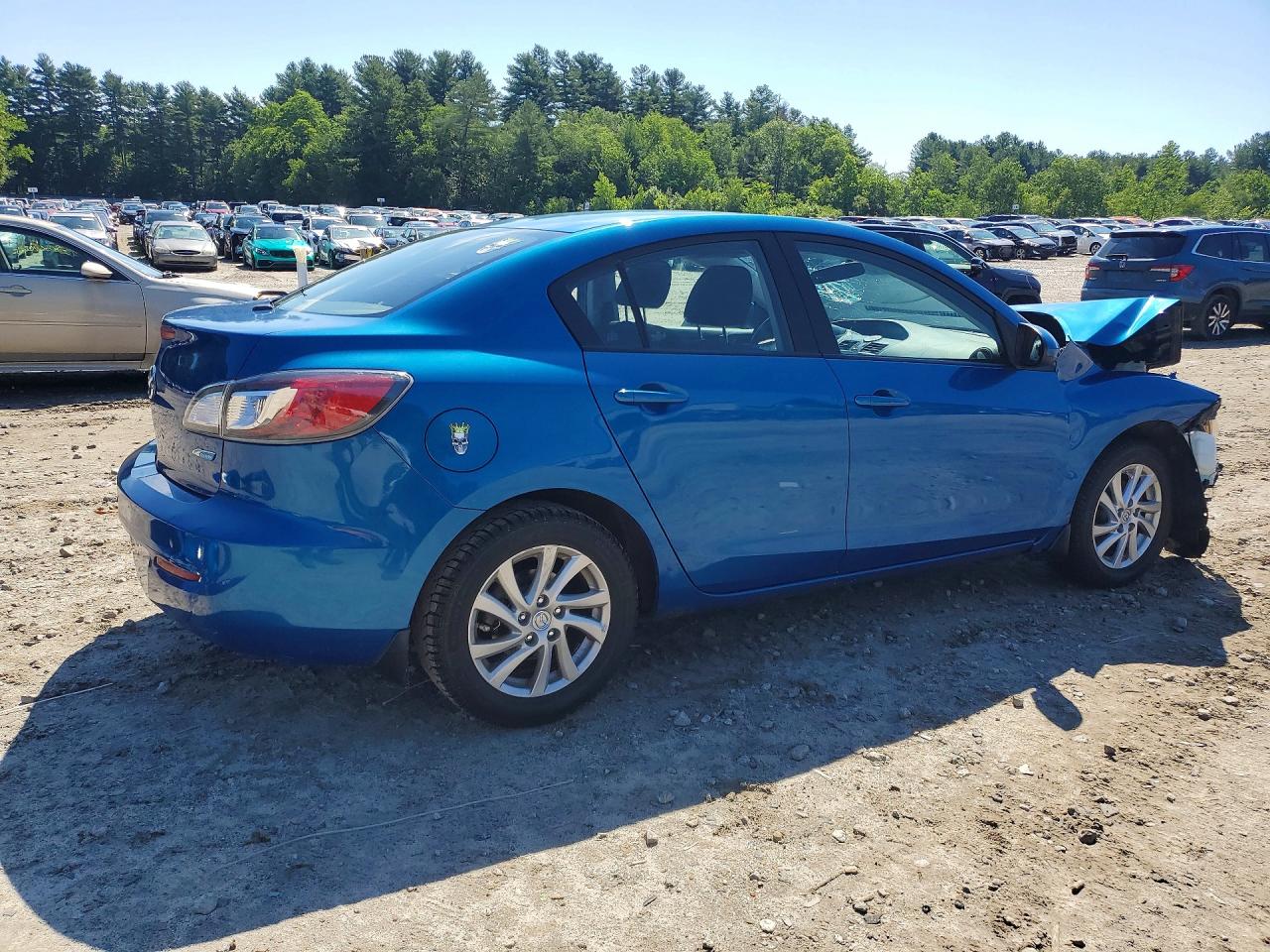 2012 Mazda 3 I Blue vin: JM1BL1V8XC1647783