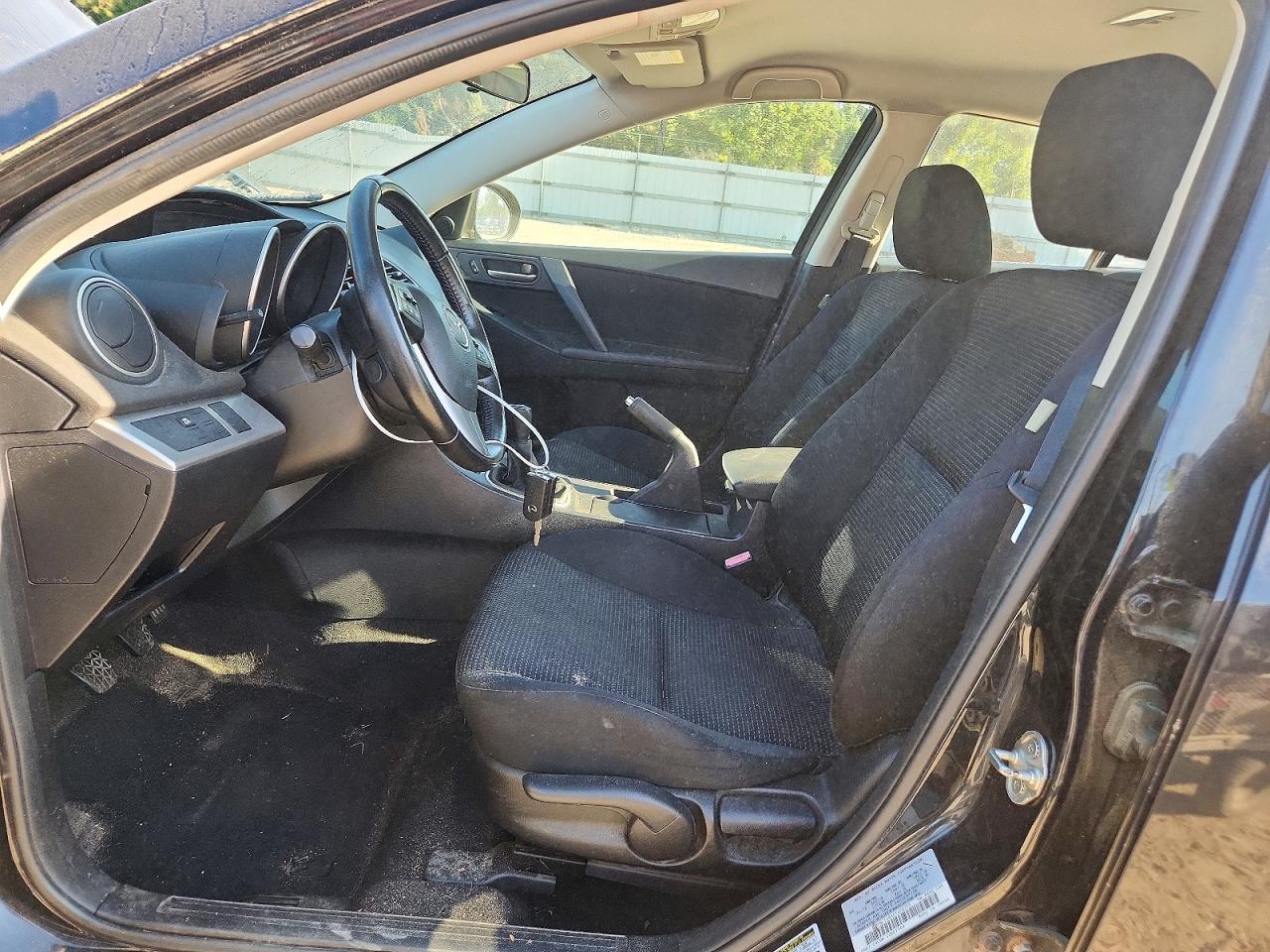 2012 Mazda 3 I Black vin: JM1BL1V8XC1650733