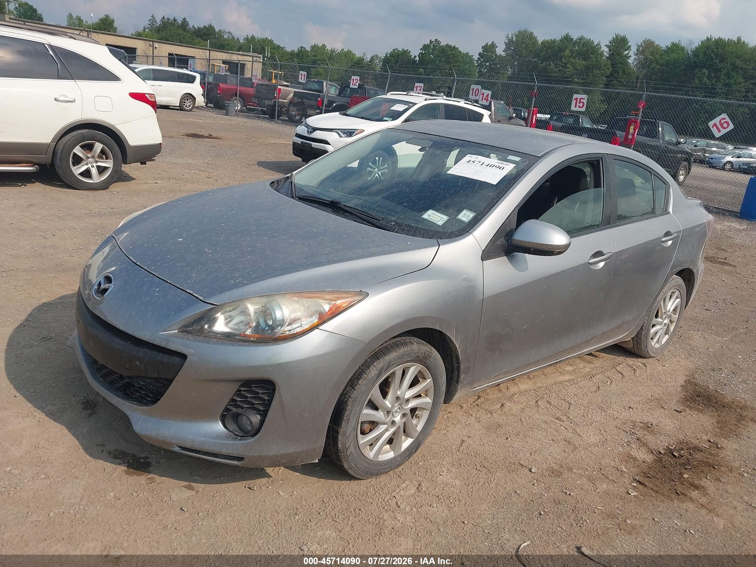 2012 Mazda Mazda3 I Touring Silver vin: JM1BL1V8XC1655222