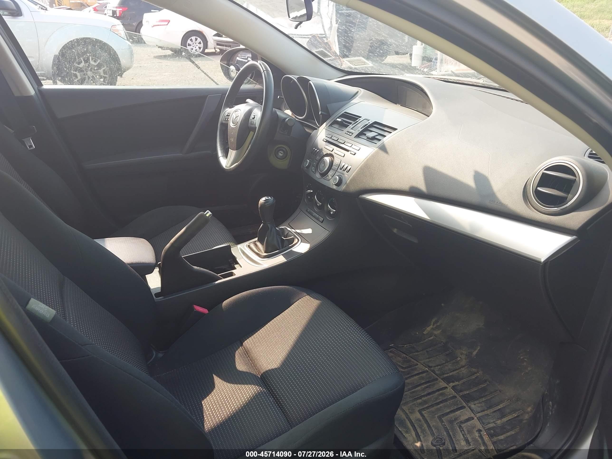 2012 Mazda Mazda3 I Touring Silver vin: JM1BL1V8XC1655222