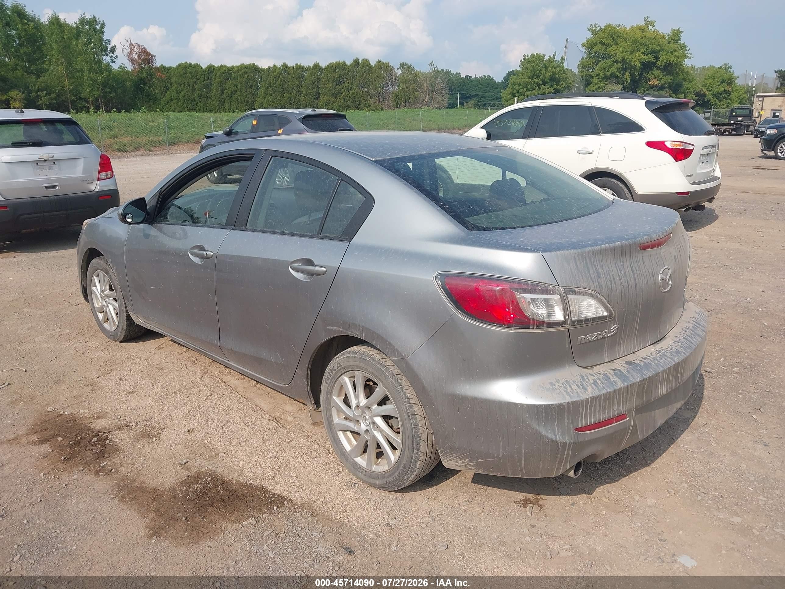 2012 Mazda Mazda3 I Touring Silver vin: JM1BL1V8XC1655222
