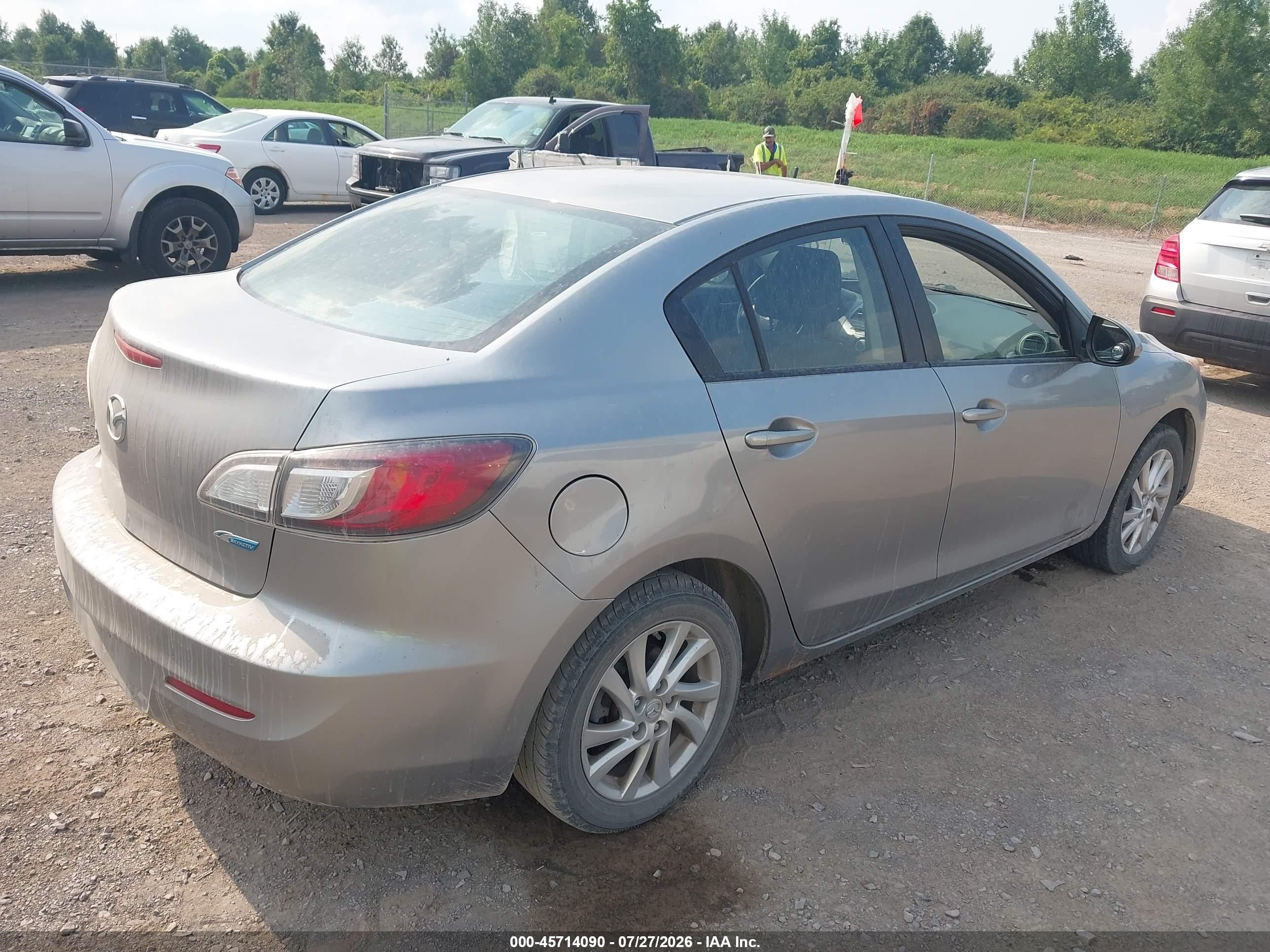 2012 Mazda Mazda3 I Touring Silver vin: JM1BL1V8XC1655222