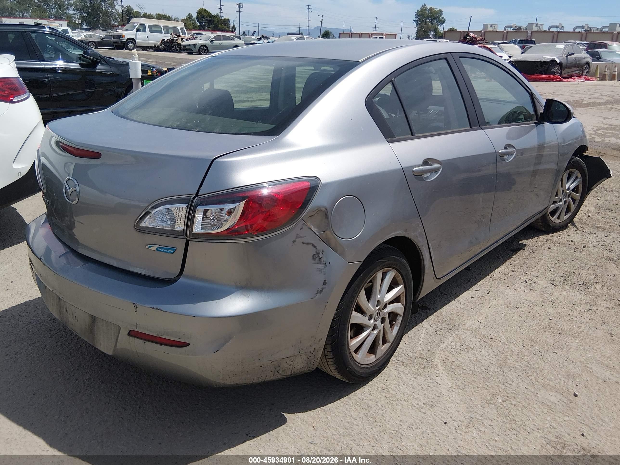 2012 Mazda Mazda3 I Touring Gray vin: JM1BL1V8XC1670383