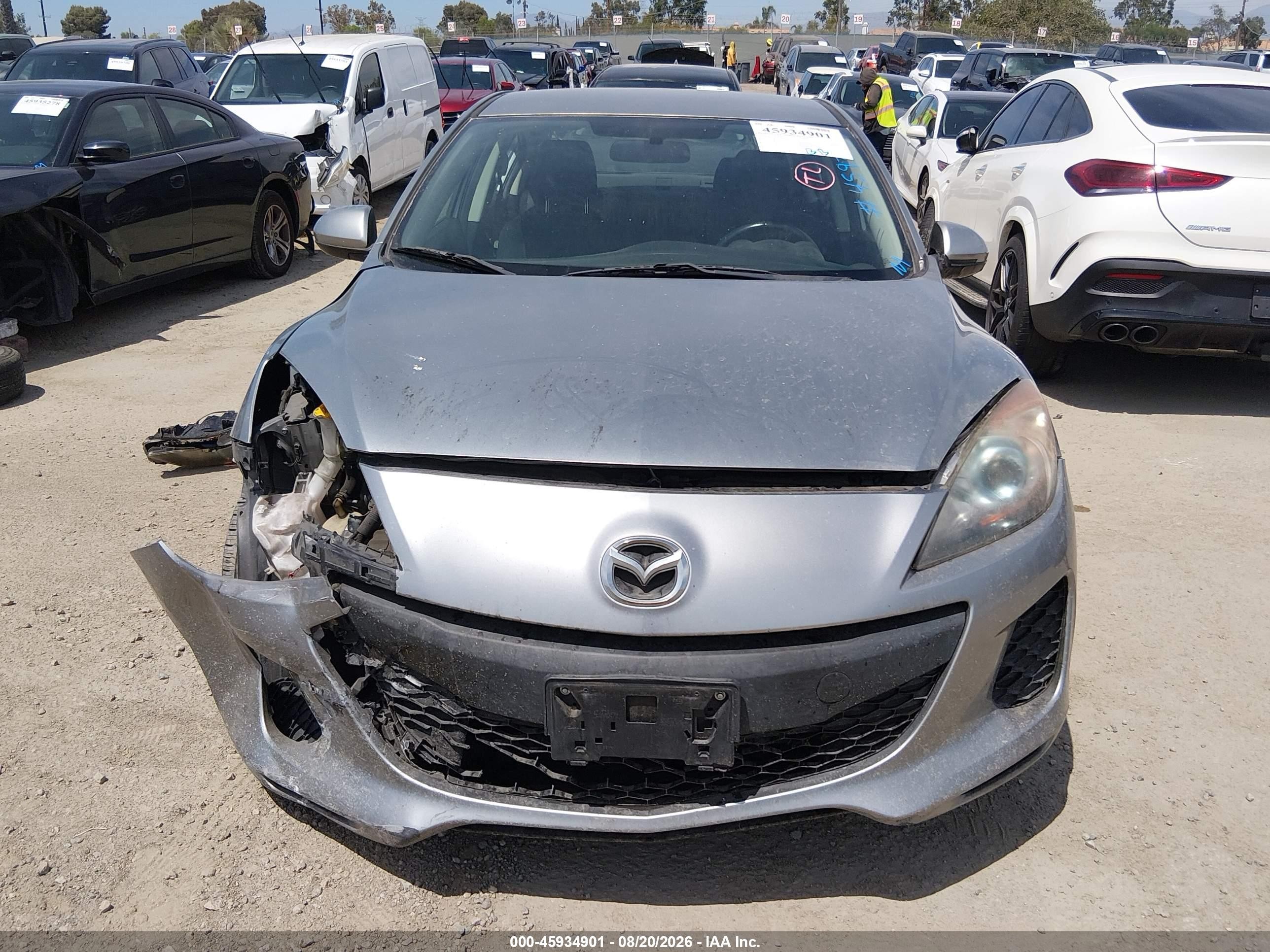 2012 Mazda Mazda3 I Touring Gray vin: JM1BL1V8XC1670383