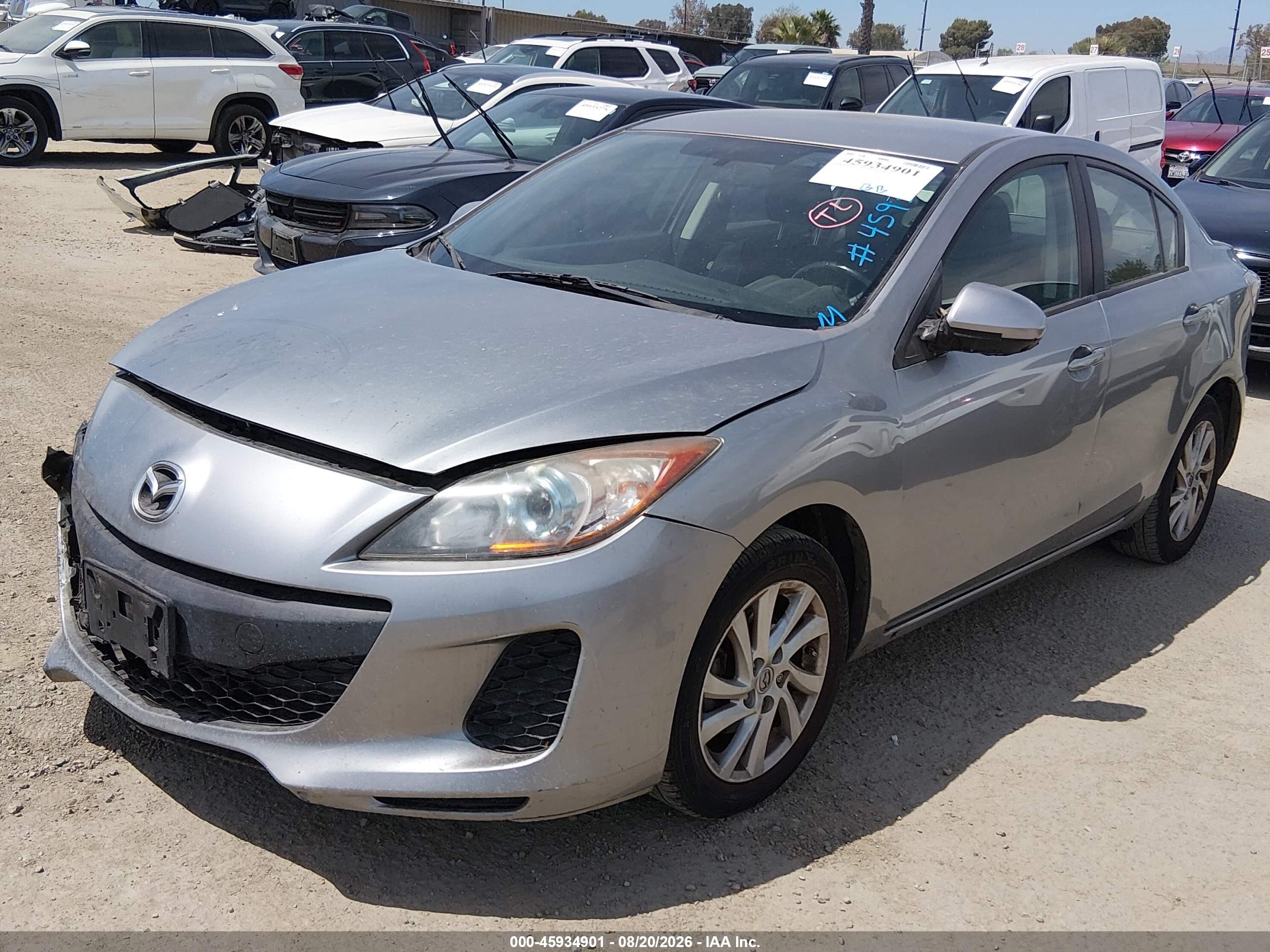 2012 Mazda Mazda3 I Touring Gray vin: JM1BL1V8XC1670383