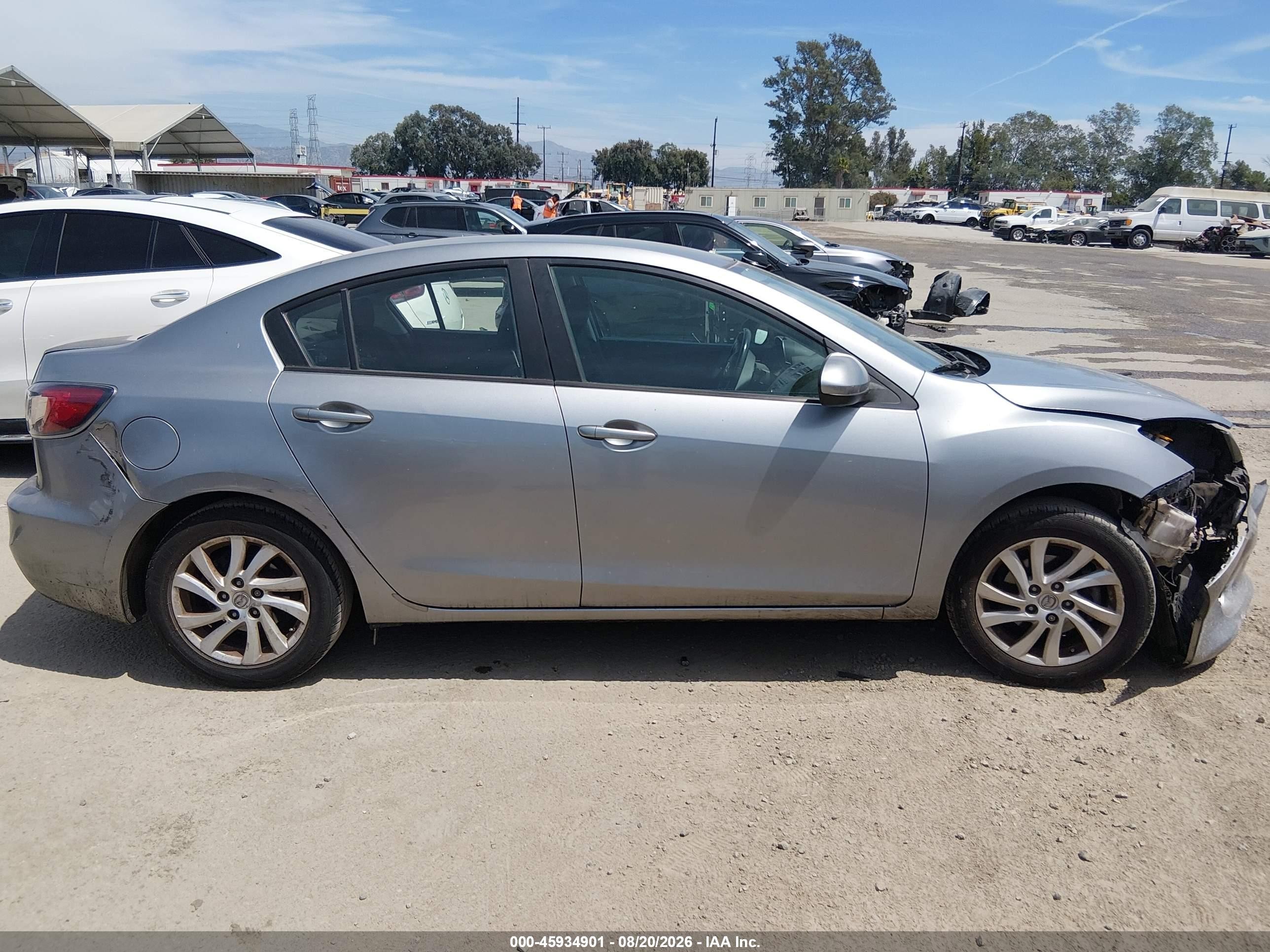 2012 Mazda Mazda3 I Touring Gray vin: JM1BL1V8XC1670383
