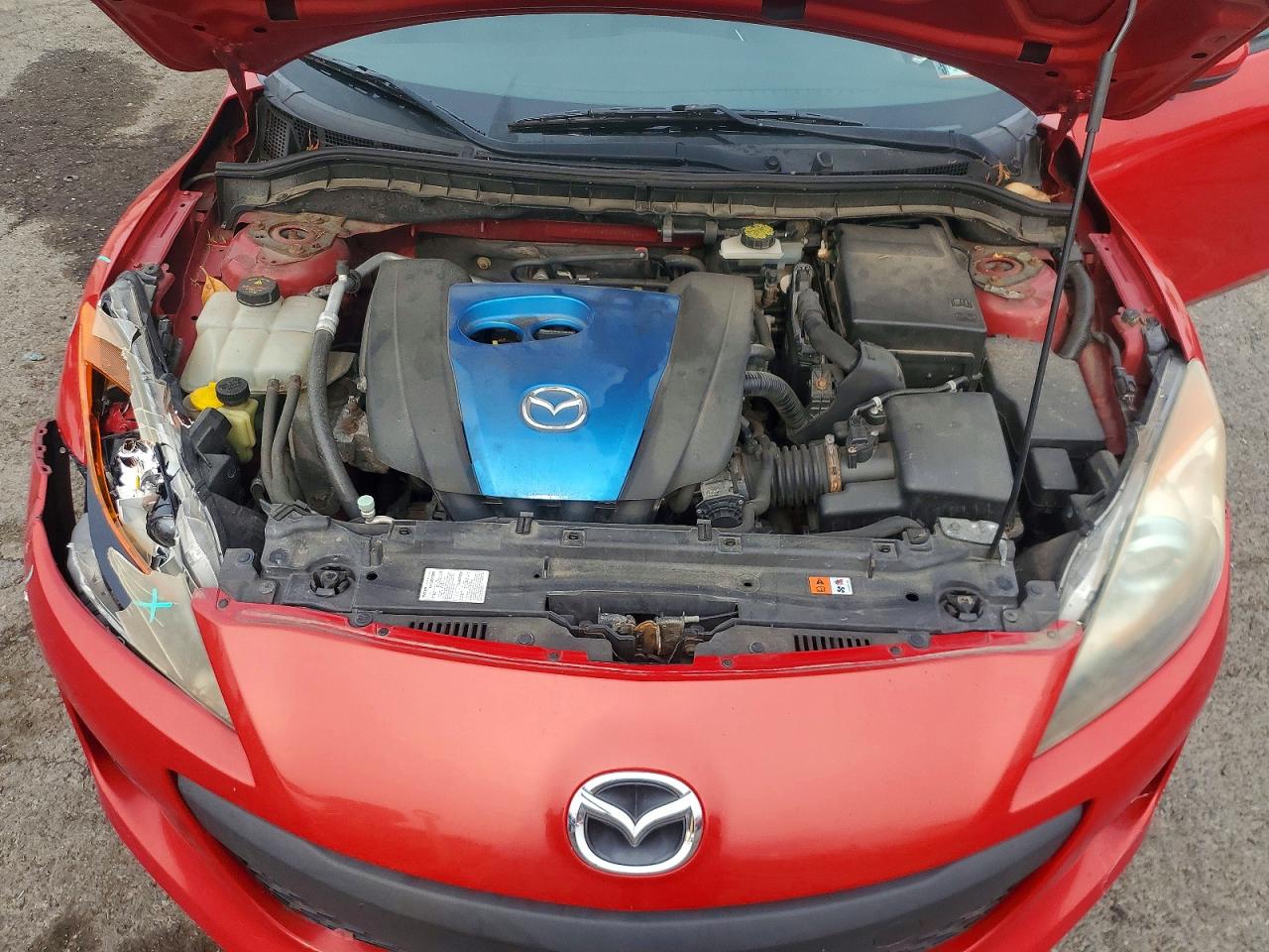 2013 Mazda 3 I Красный vin: JM1BL1V8XD1707191
