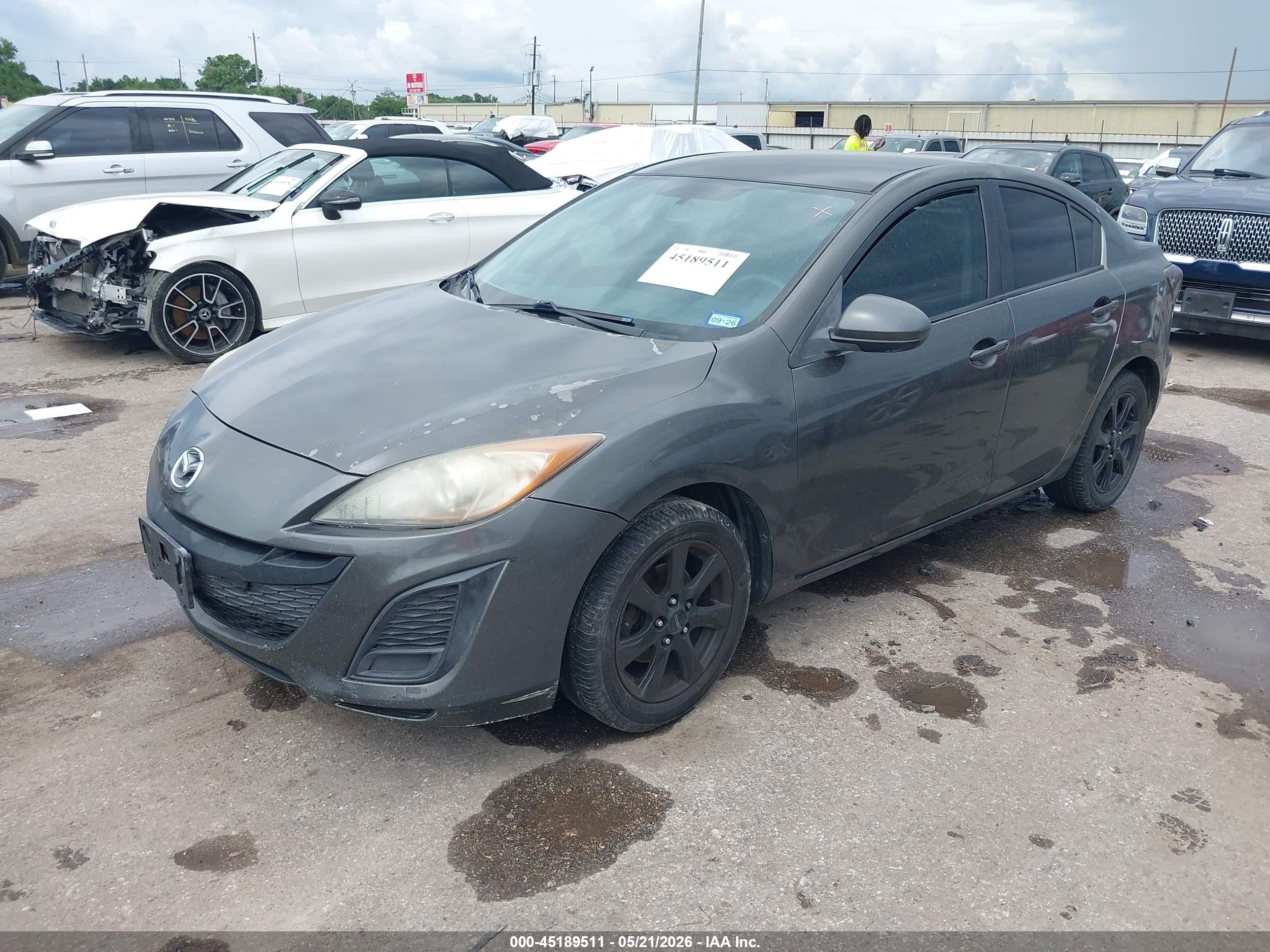 2011 Mazda Mazda3 I Touring Gray vin: JM1BL1VF0B1404206