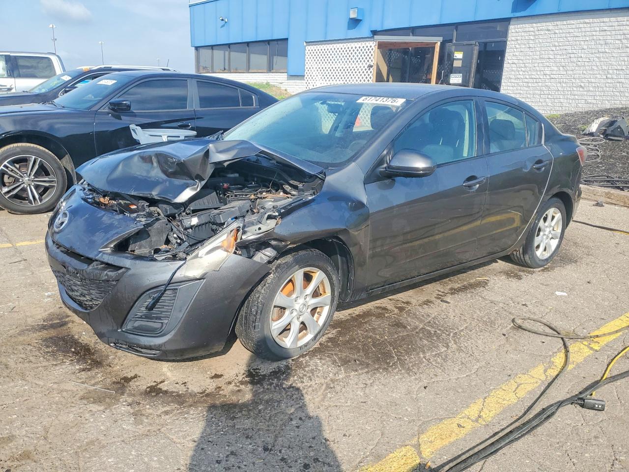 2011 Mazda 3 I Gray vin: JM1BL1VF0B1427937