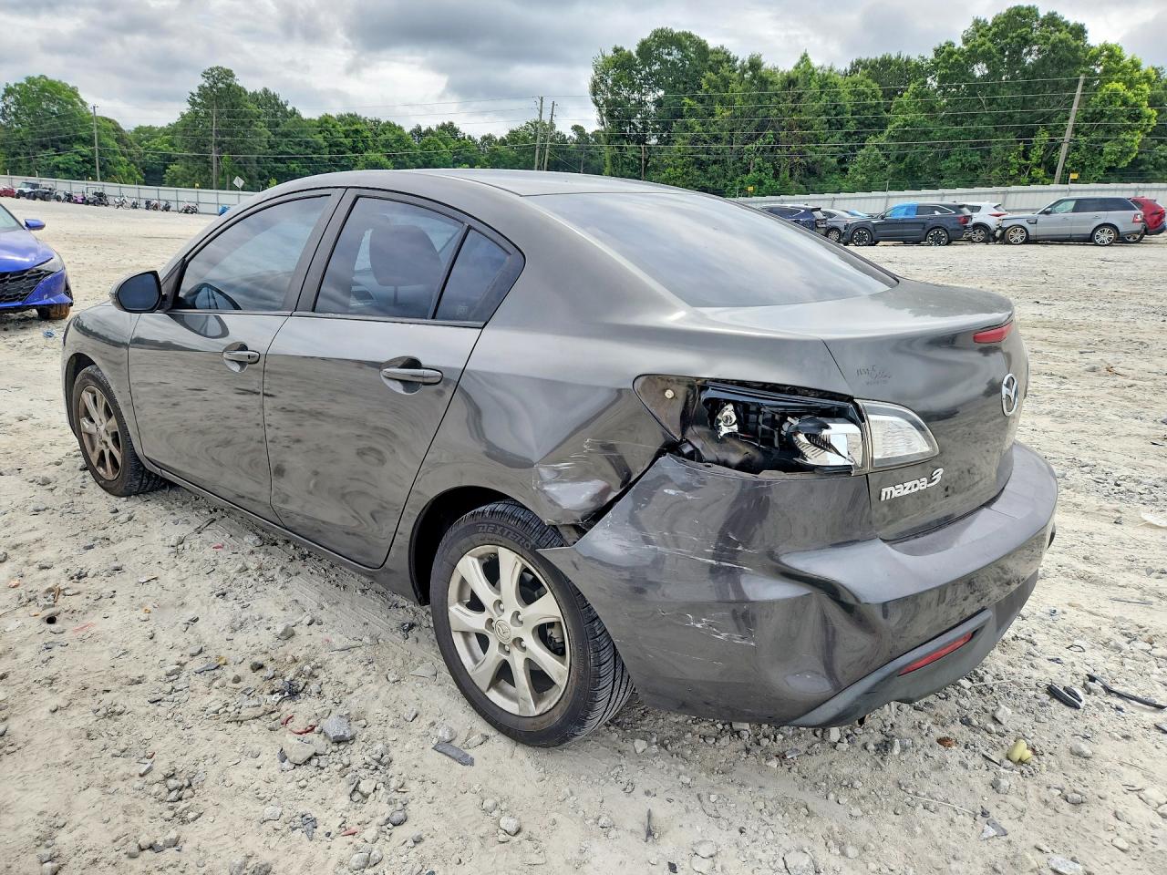 2011 Mazda 3 I Gray vin: JM1BL1VF0B1435861