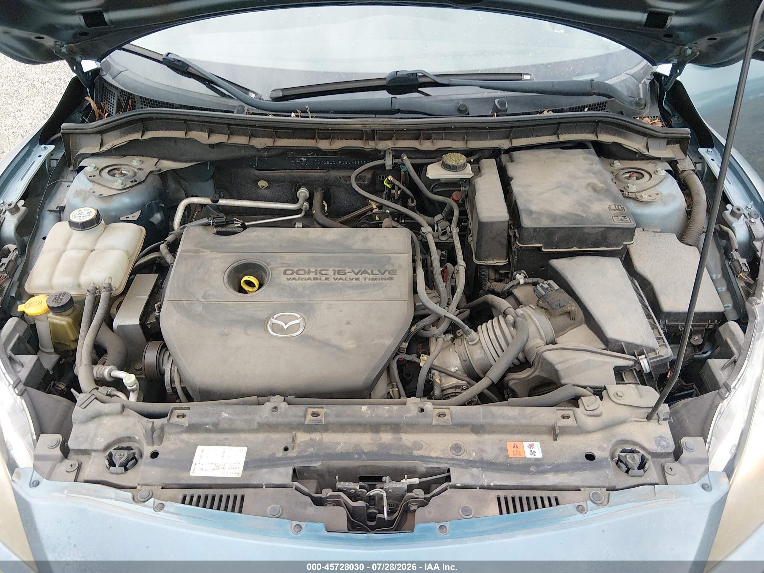 2011 Mazda Mazda3 I Touring Blue vin: JM1BL1VF0B1498667