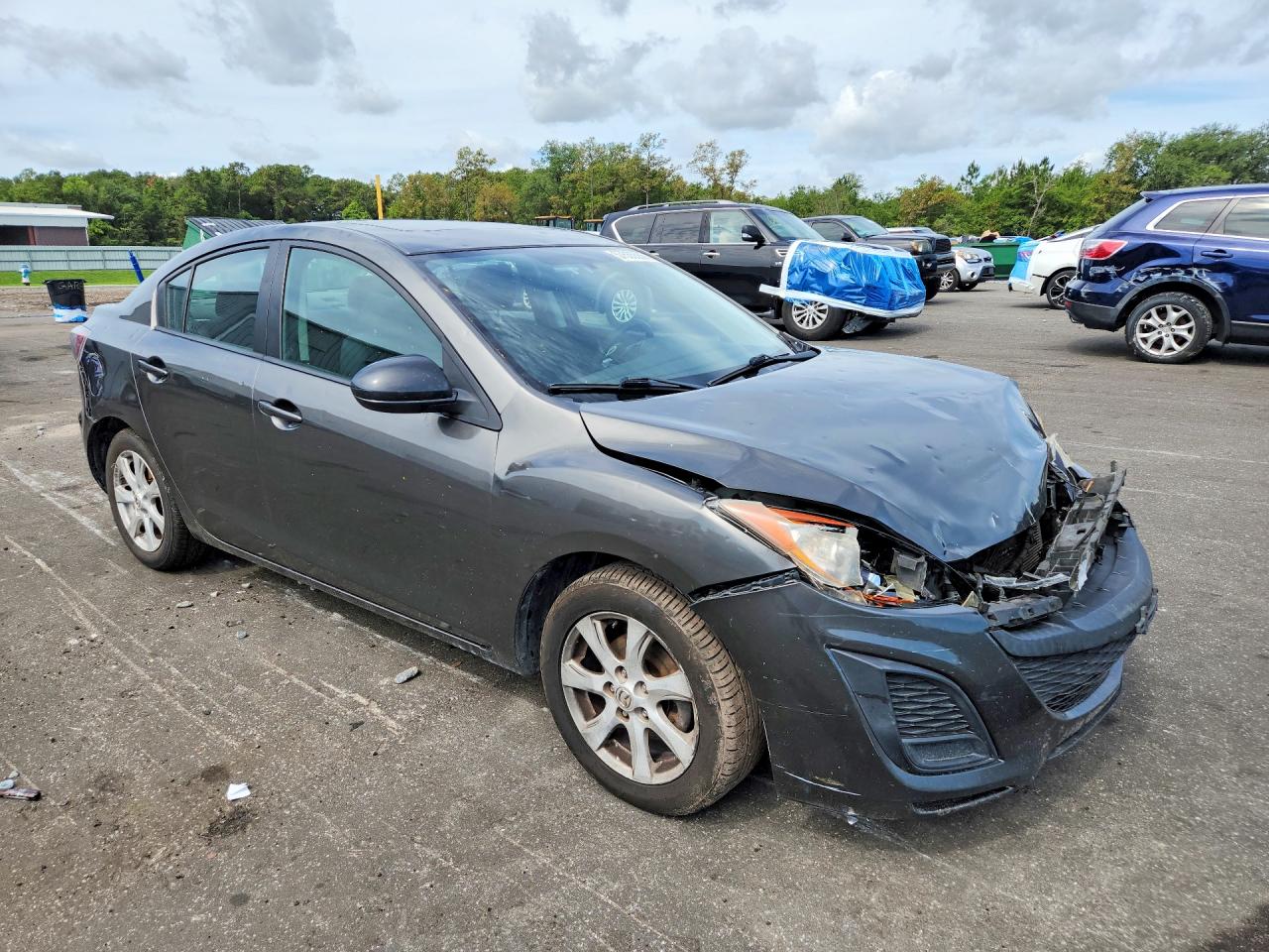 2011 Mazda 3 I Gray vin: JM1BL1VF1B1411732