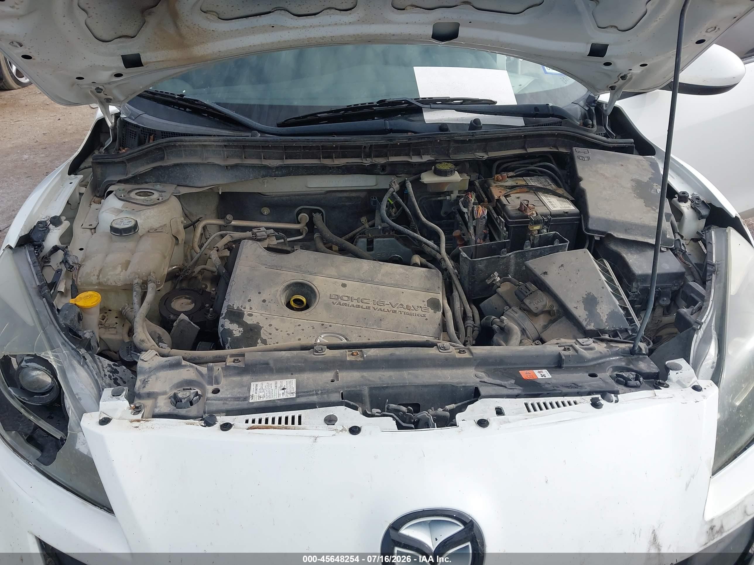 2011 Mazda Mazda3 I Touring Белый vin: JM1BL1VF1B1486379