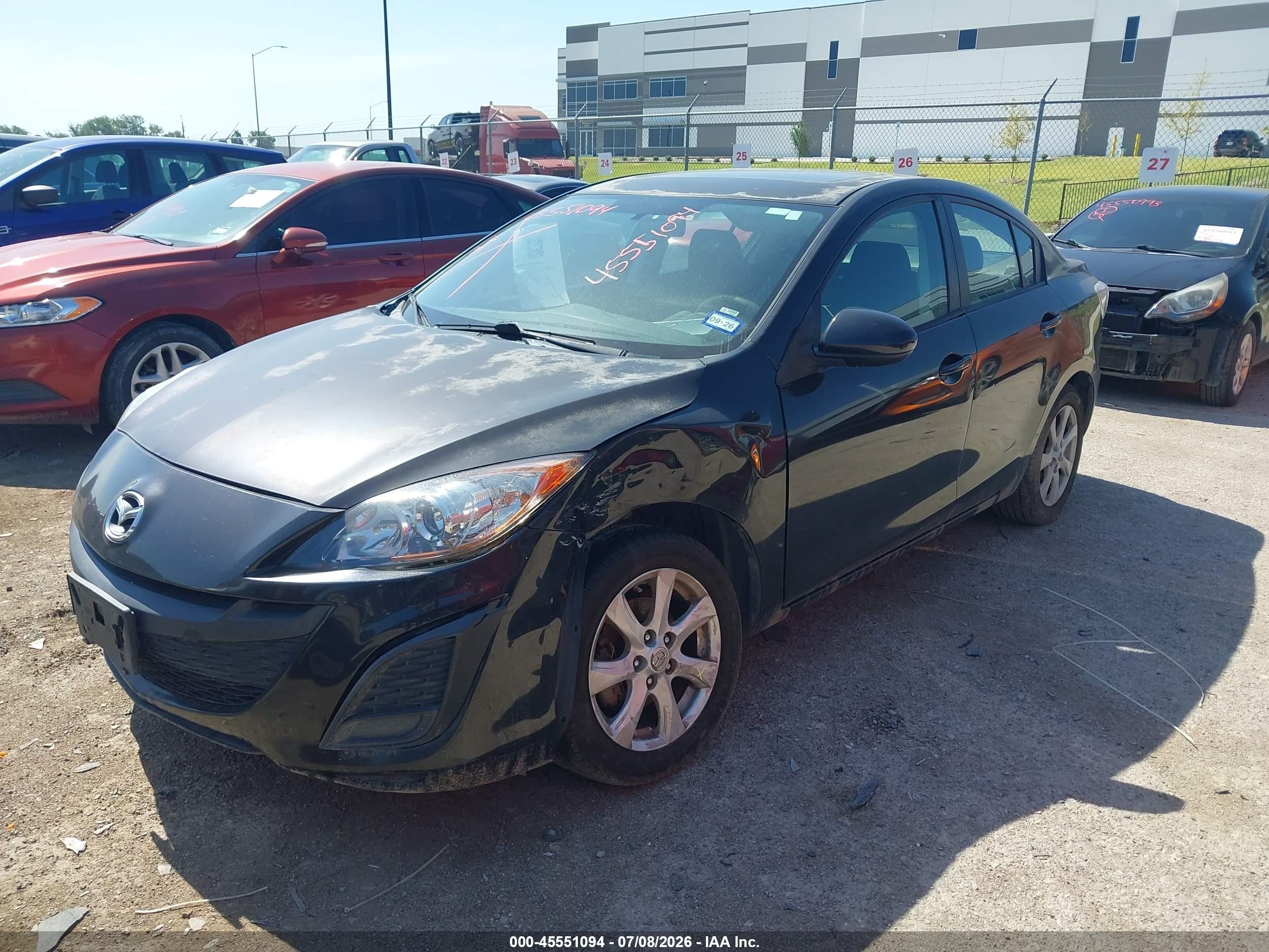 2011 Mazda Mazda3 I Touring Черный vin: JM1BL1VF1B1900521