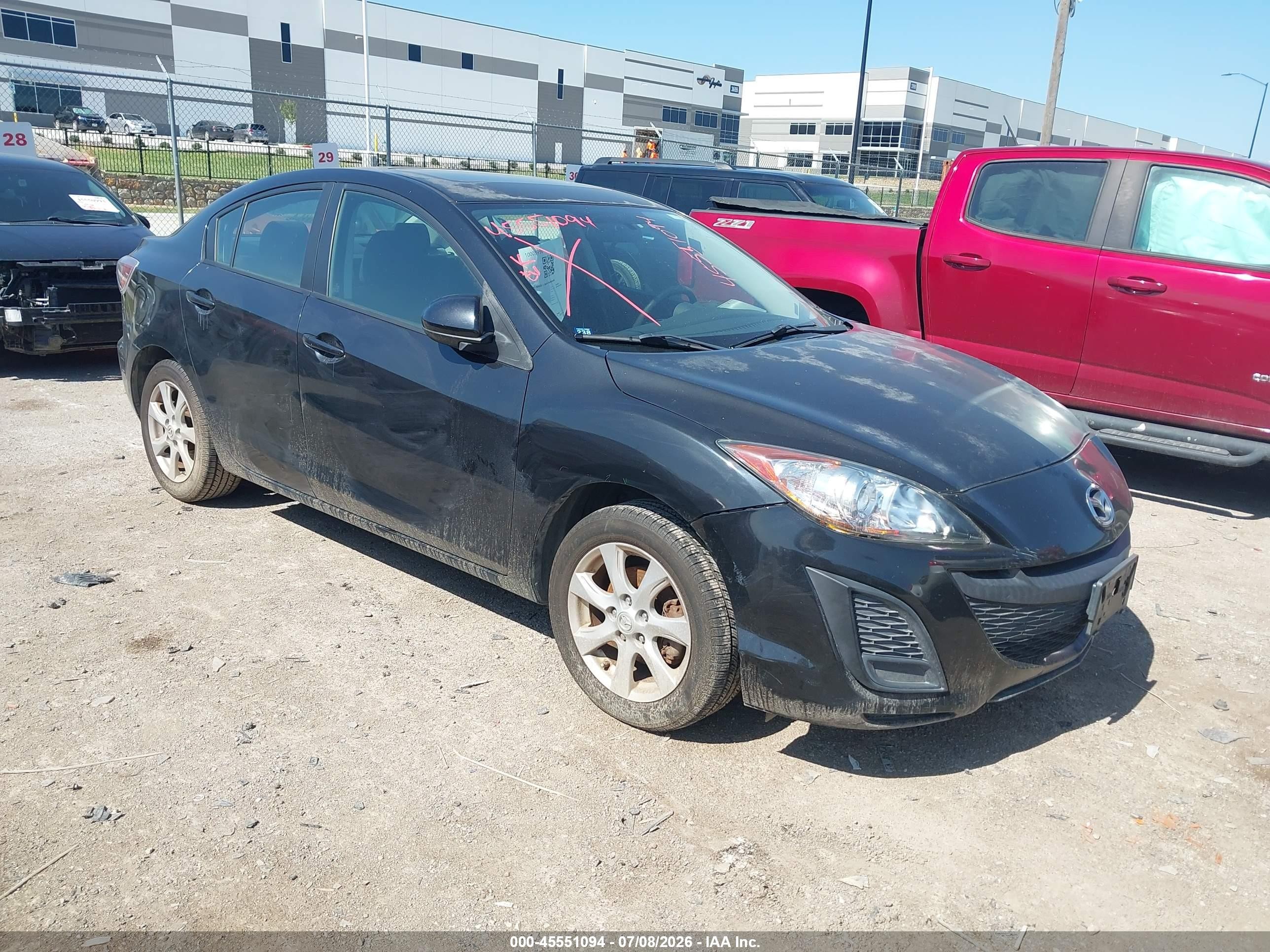 2011 Mazda Mazda3 I Touring Черный vin: JM1BL1VF1B1900521